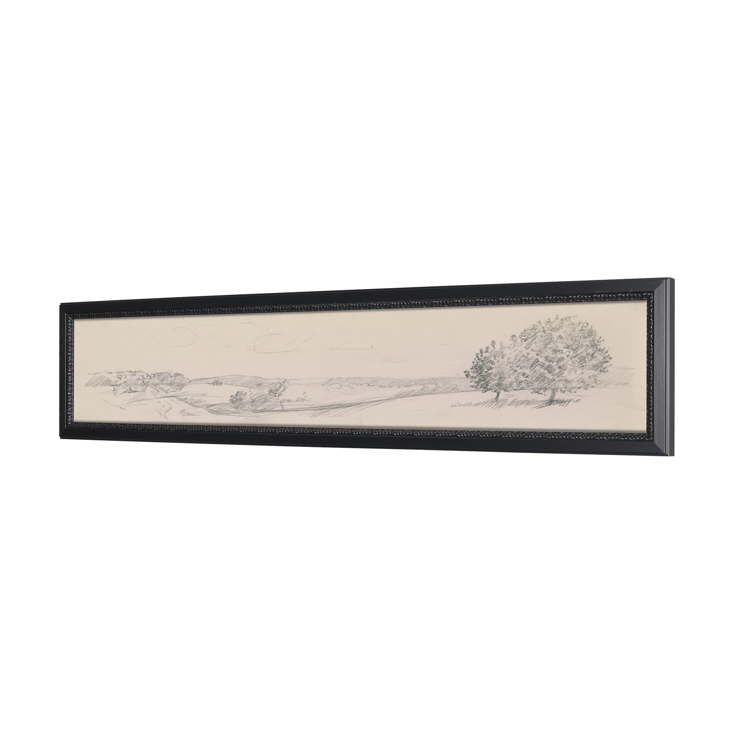 Landscape in Graphite No.2 by Mercana Studio Textured Framed Artwork Matted — product photograph