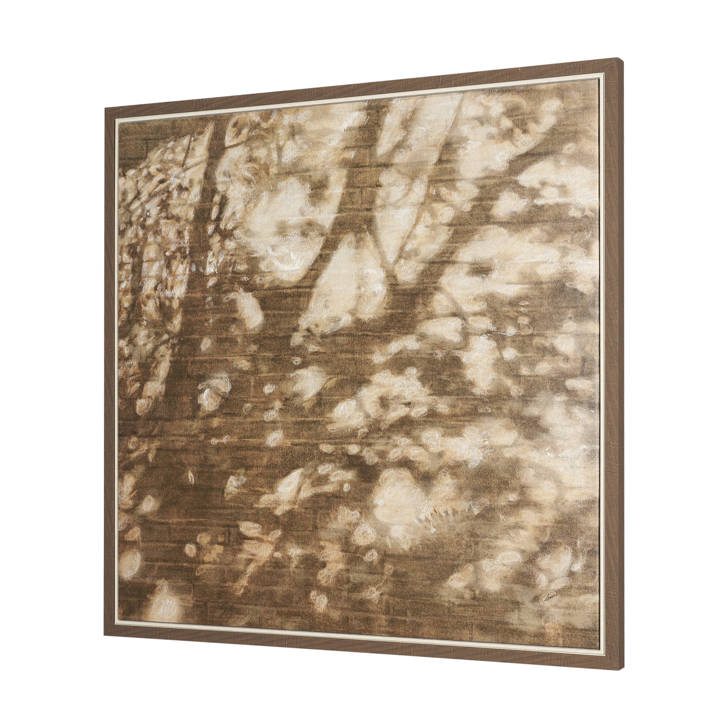 Wall of Shadows II by Mercana Studio Hand-Embellished Textured Framed Canvas Artwork — product photograph