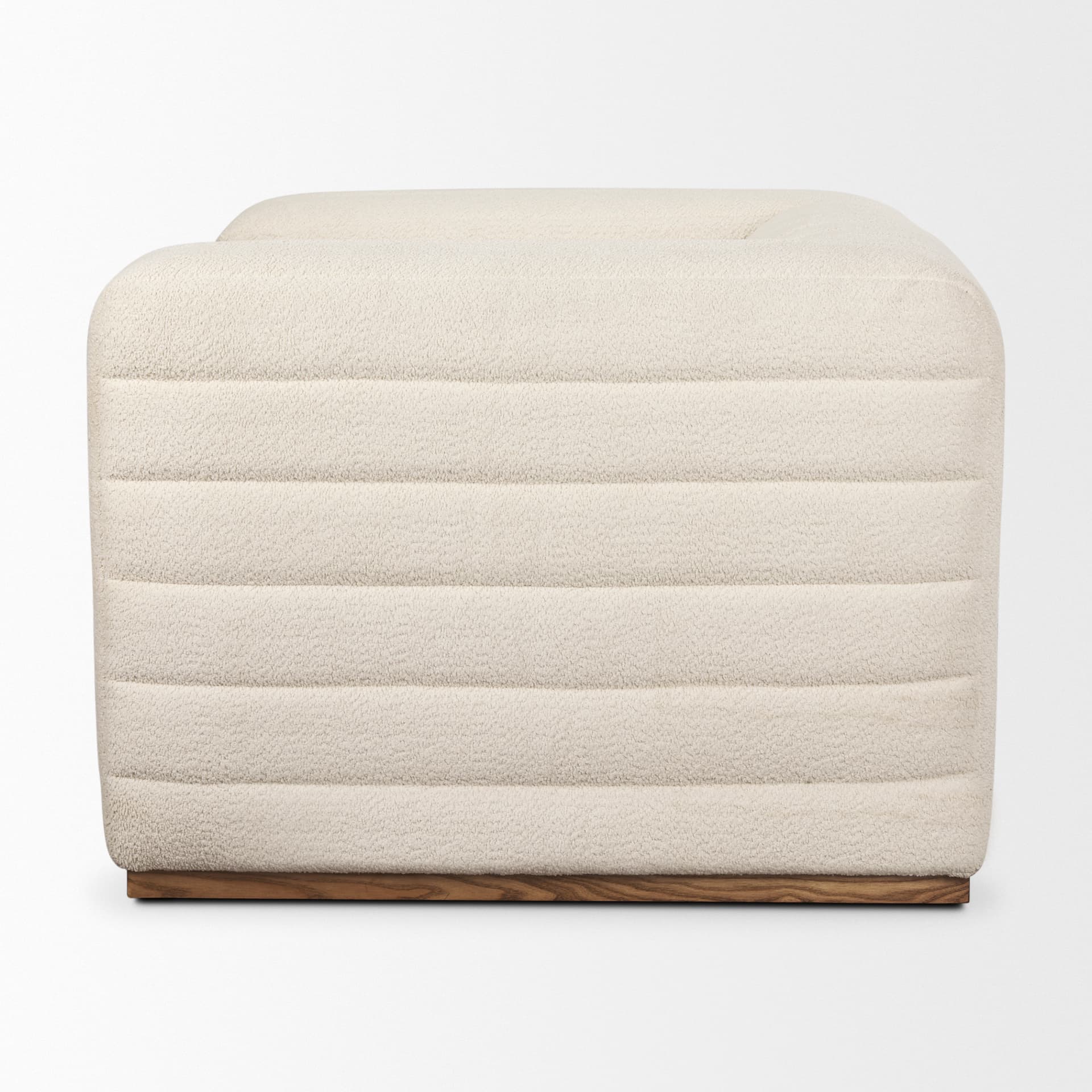 Ricciardo Cream Boucle Upholstered Arm Chair — product photograph