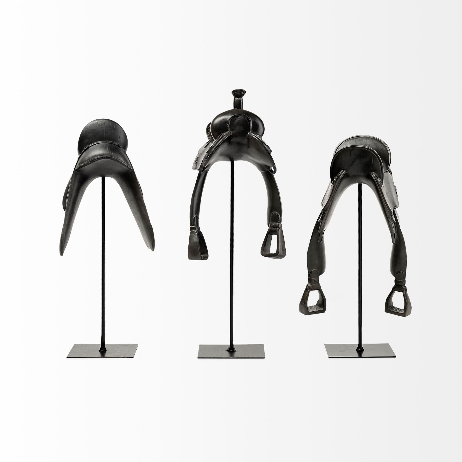 Colt I 9L x 8W Black Equestrian-Inspired Western Horse Saddle — product photograph