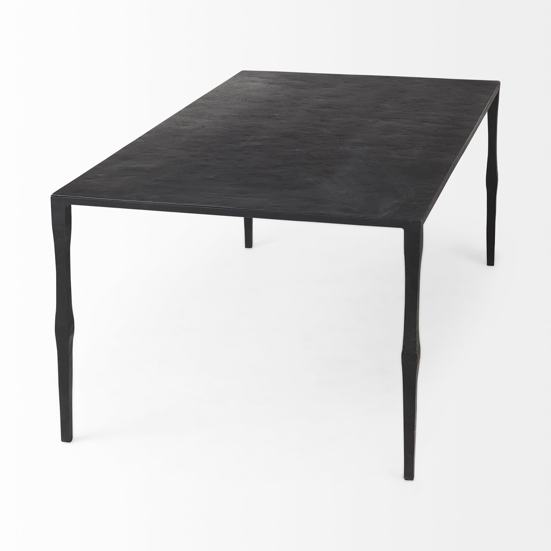 Timothy 42.0 X 22.0 X 15.5 Ebony Black Iron Coffee Table — product photograph