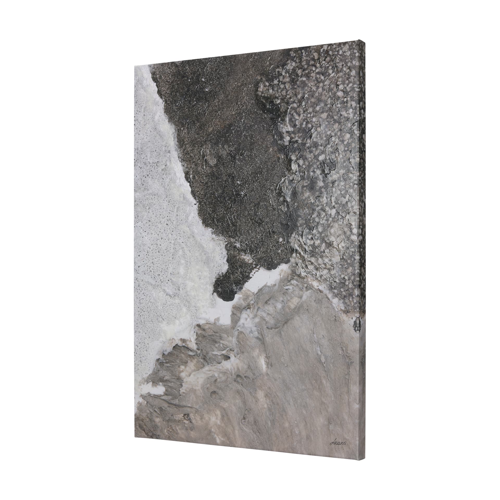 Mudslide I by Mercana Studio a Hand Embellished Textured Canvas — product photograph