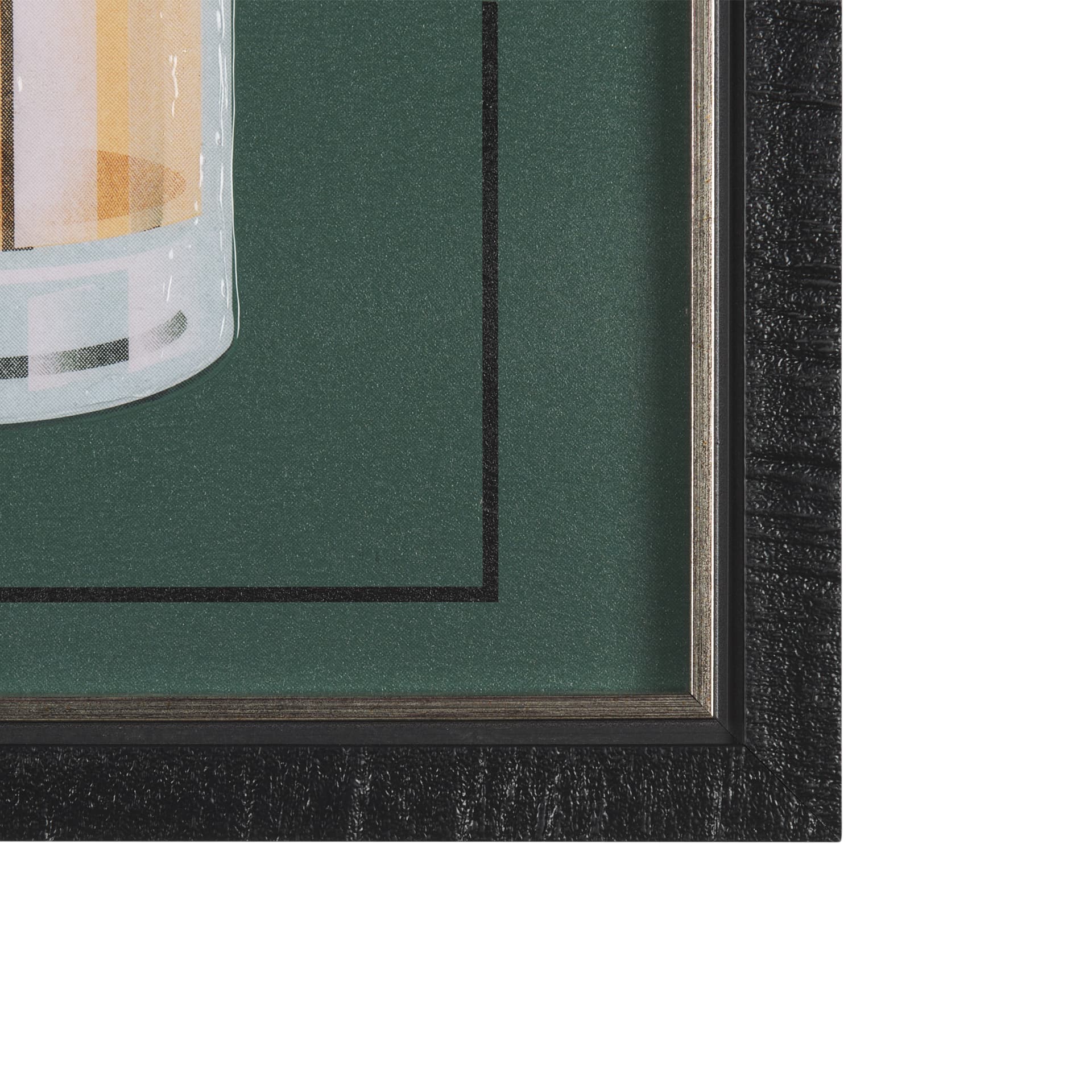 Beer Poster Lager by Mercana Studio a Hand Embellished Textured Framed Art Print — product photograph