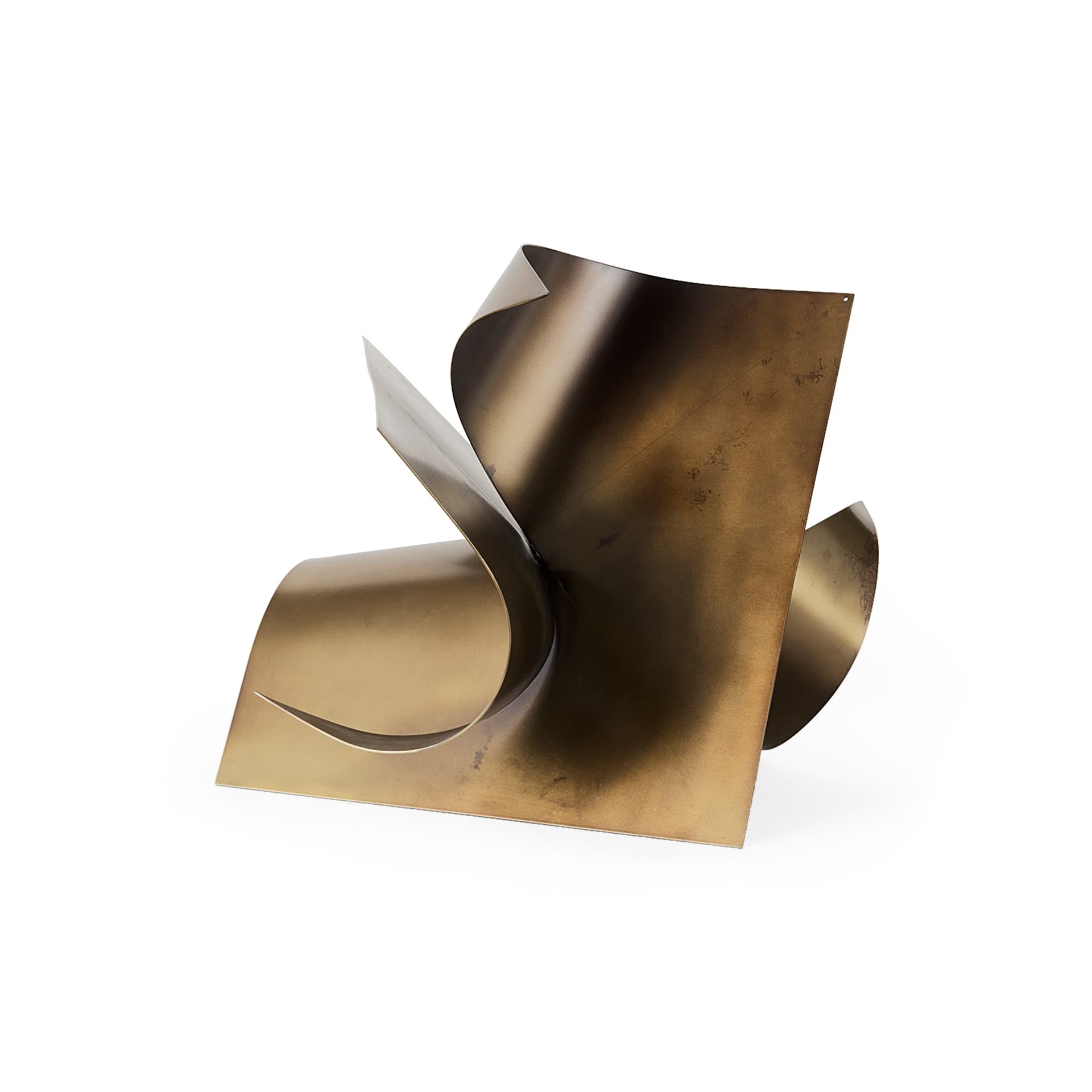 Francesca Antique Gold Metal Sculptural Decorative Object — product photograph