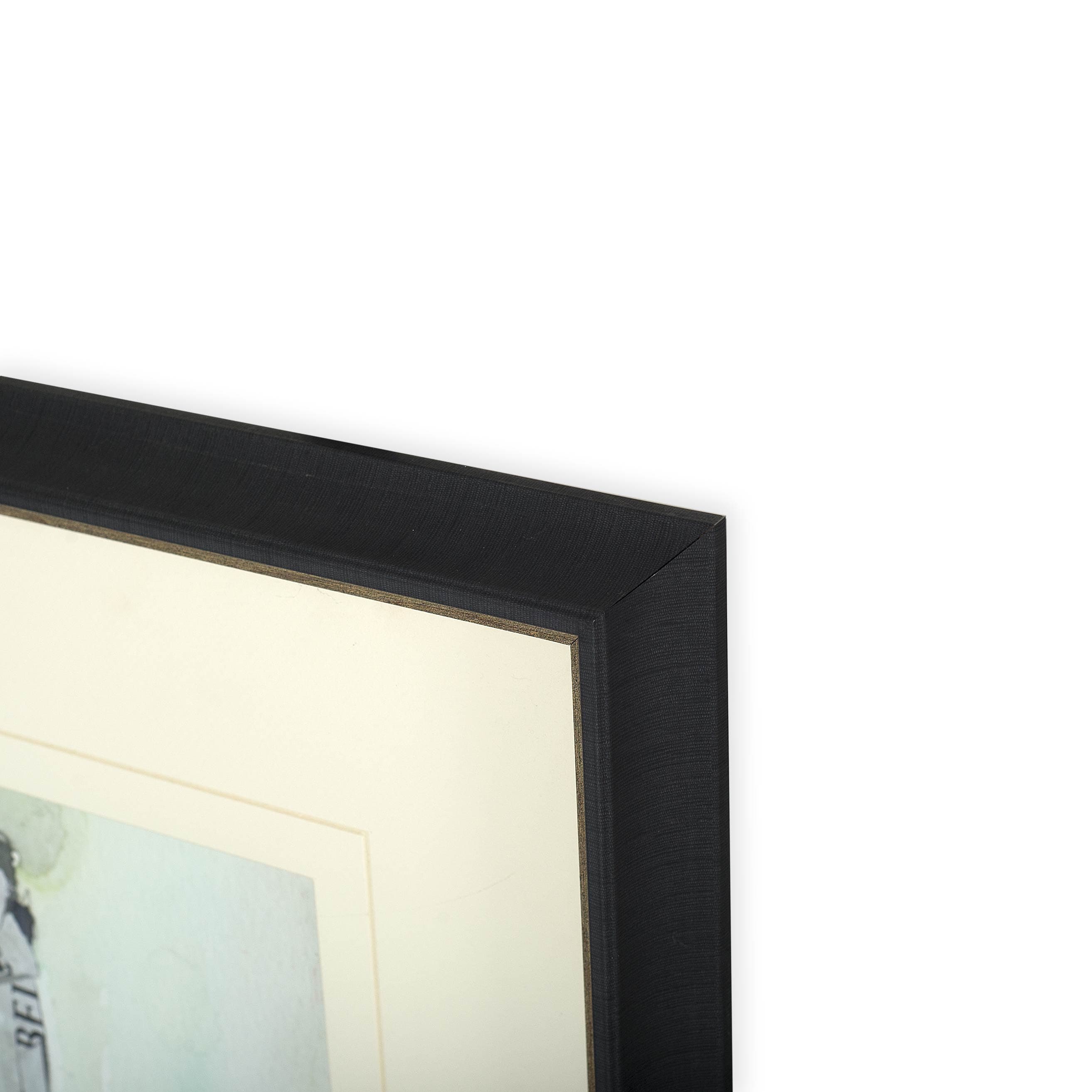 After the Bubbly II by Samuel Dixon a Hand Embellished Textured Framed Art Print Matted under Glass — product photograph