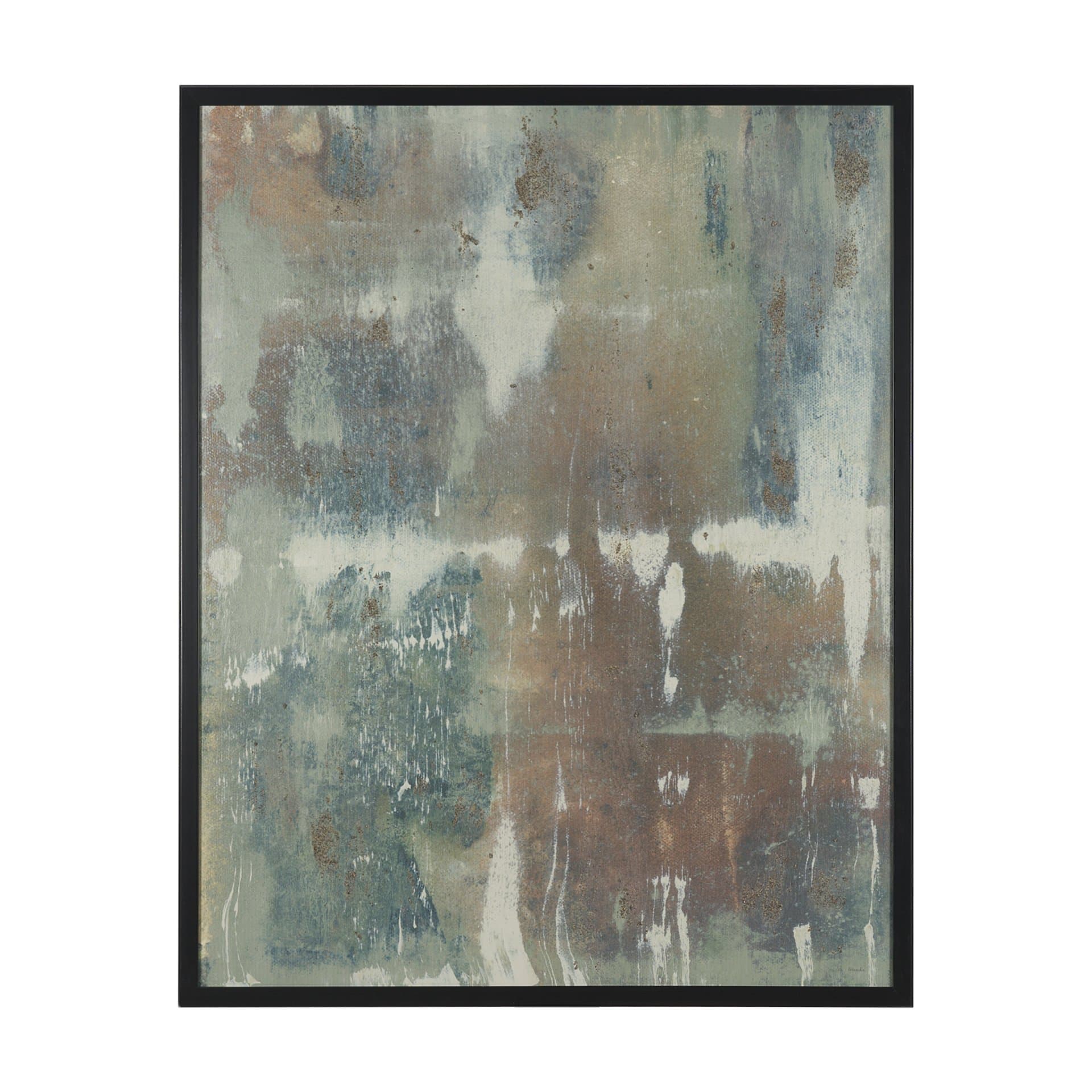 Relent by Ira Havuka Hand-Embellished Textured Framed Canvas Artwork — product photograph