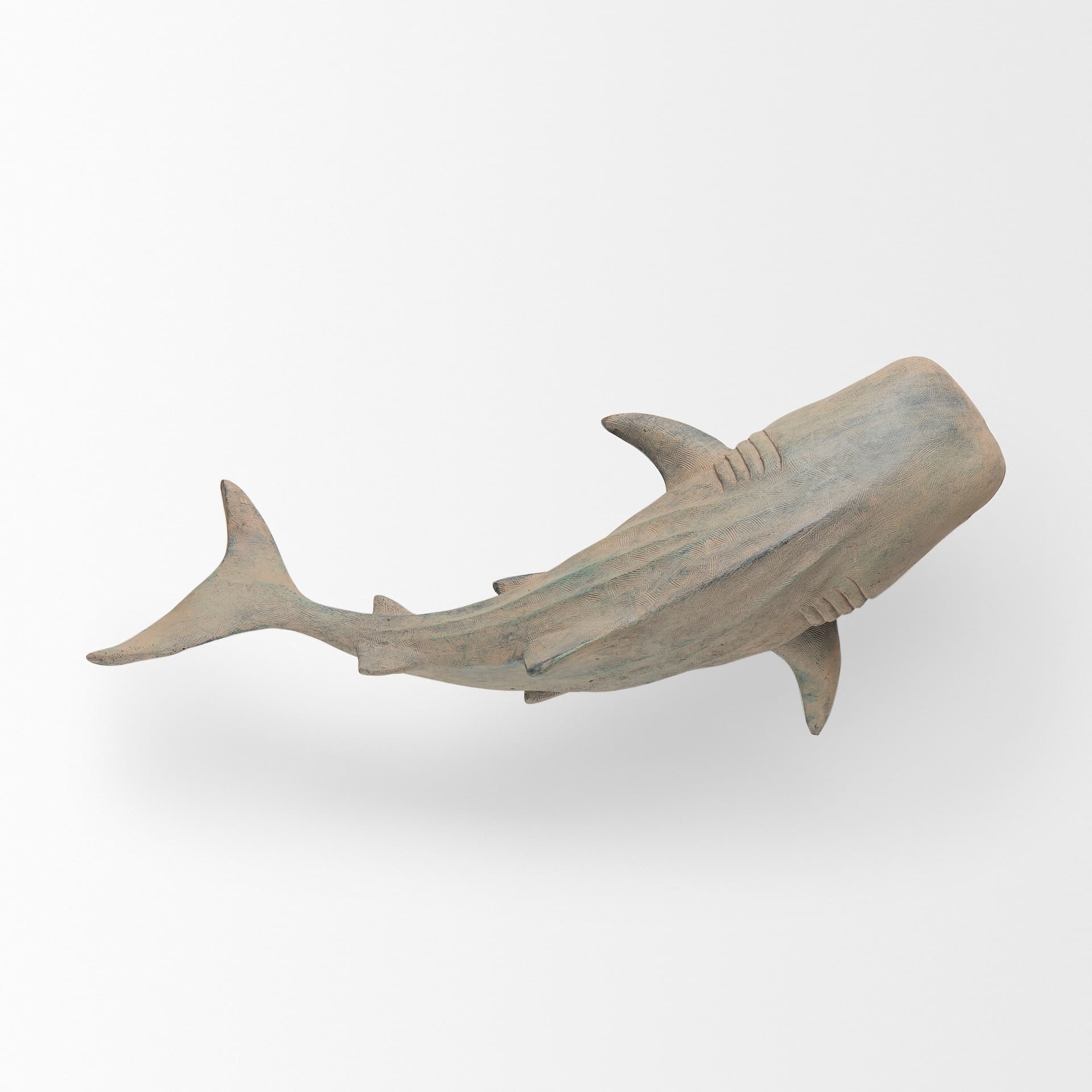 Willa Large Wall Mountable Whale Shark Sculpture — product photograph
