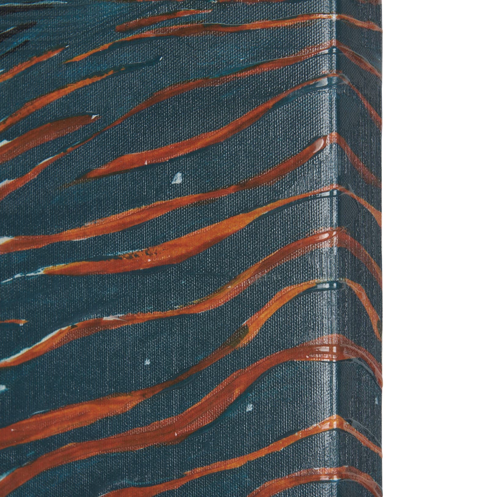 Sea bay at nitght II by Mercana Studio a Hand Embellished Textured Canvas — product photograph