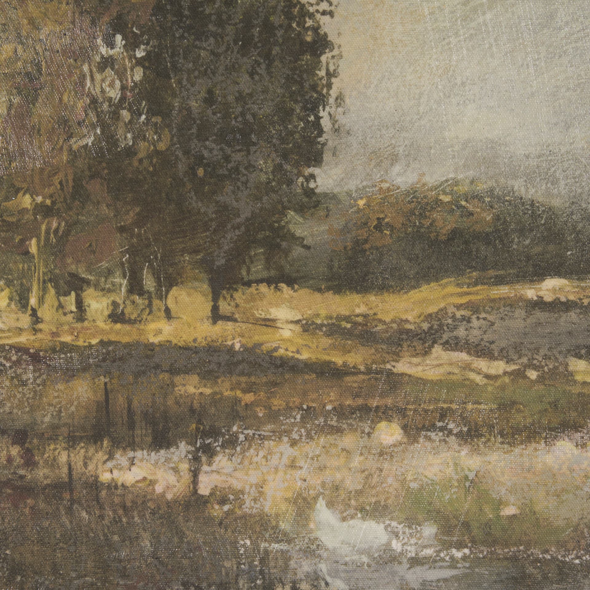 Old Style Landscape IV by Mercana Studio a Hand Embellished Framed Art Print — product photograph
