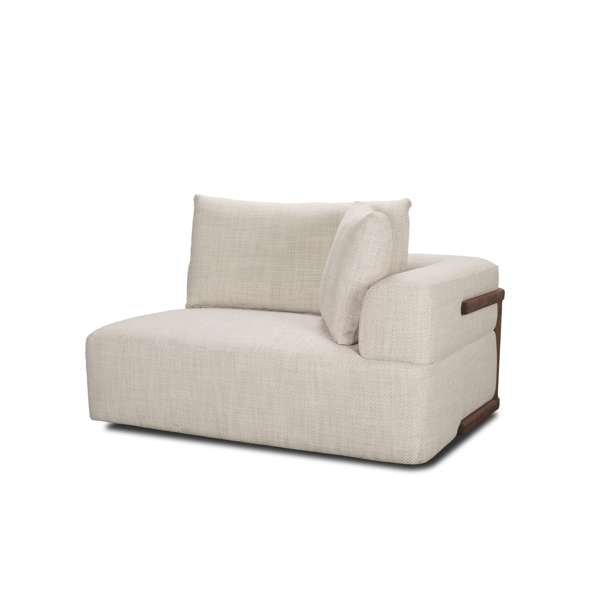 Warner Oatmeal 3 Piece Sofa Set w/Corner Piece — product photograph