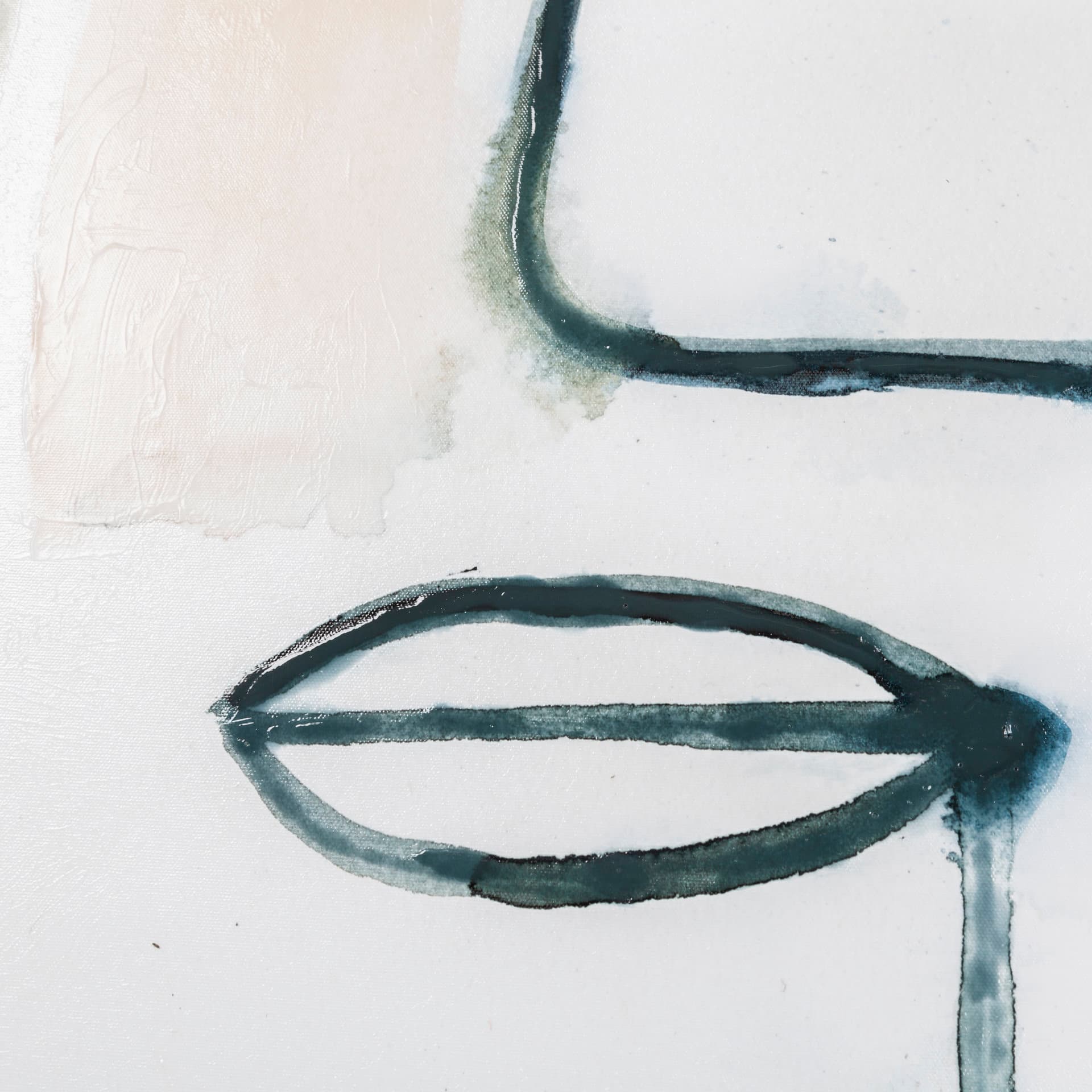 Masque II by Victoria Barnes a Hand Embellished Textured Canvas — product photograph