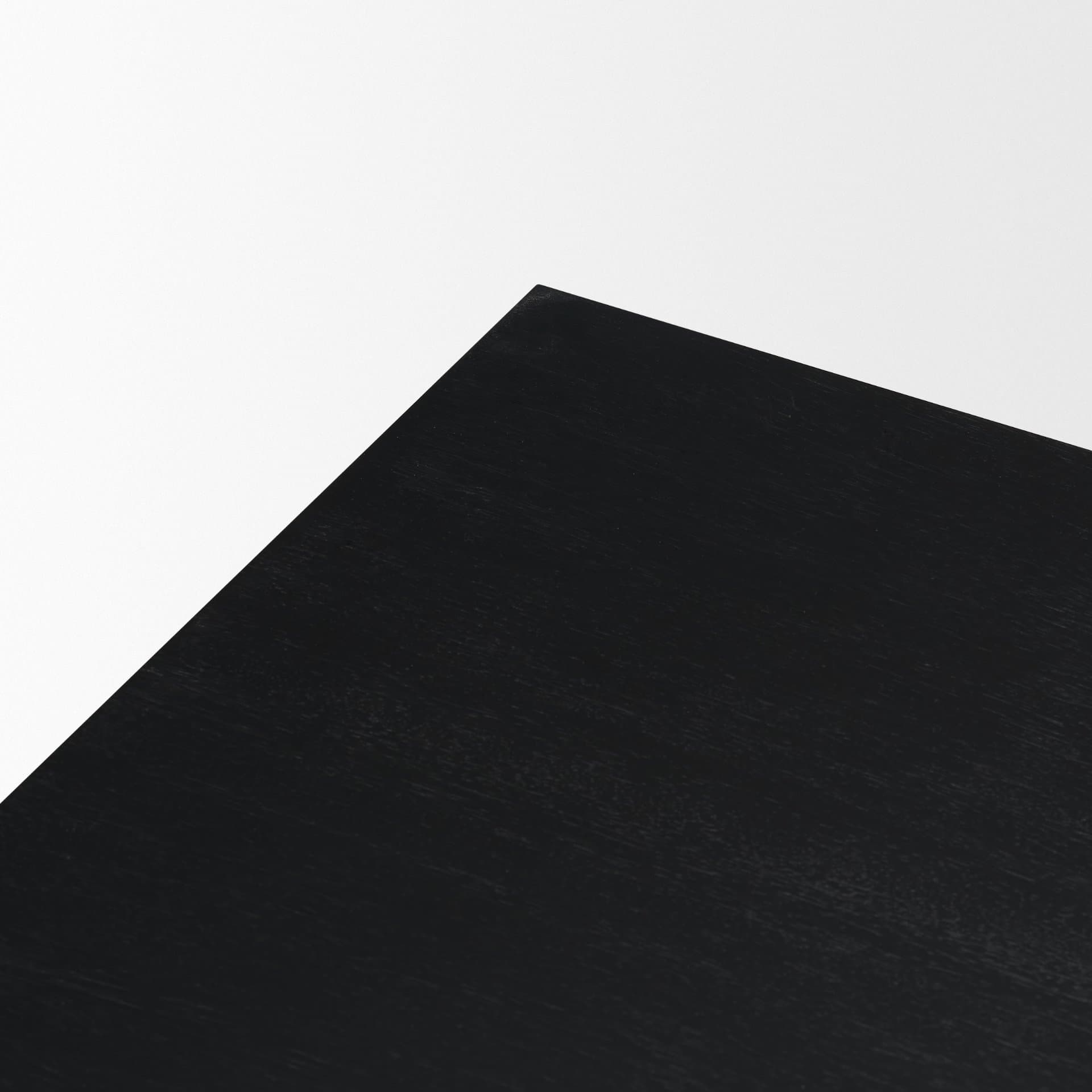 Grier Set of 2 Black Wood w/ Black Cane Nesting Accent Tables — product photograph