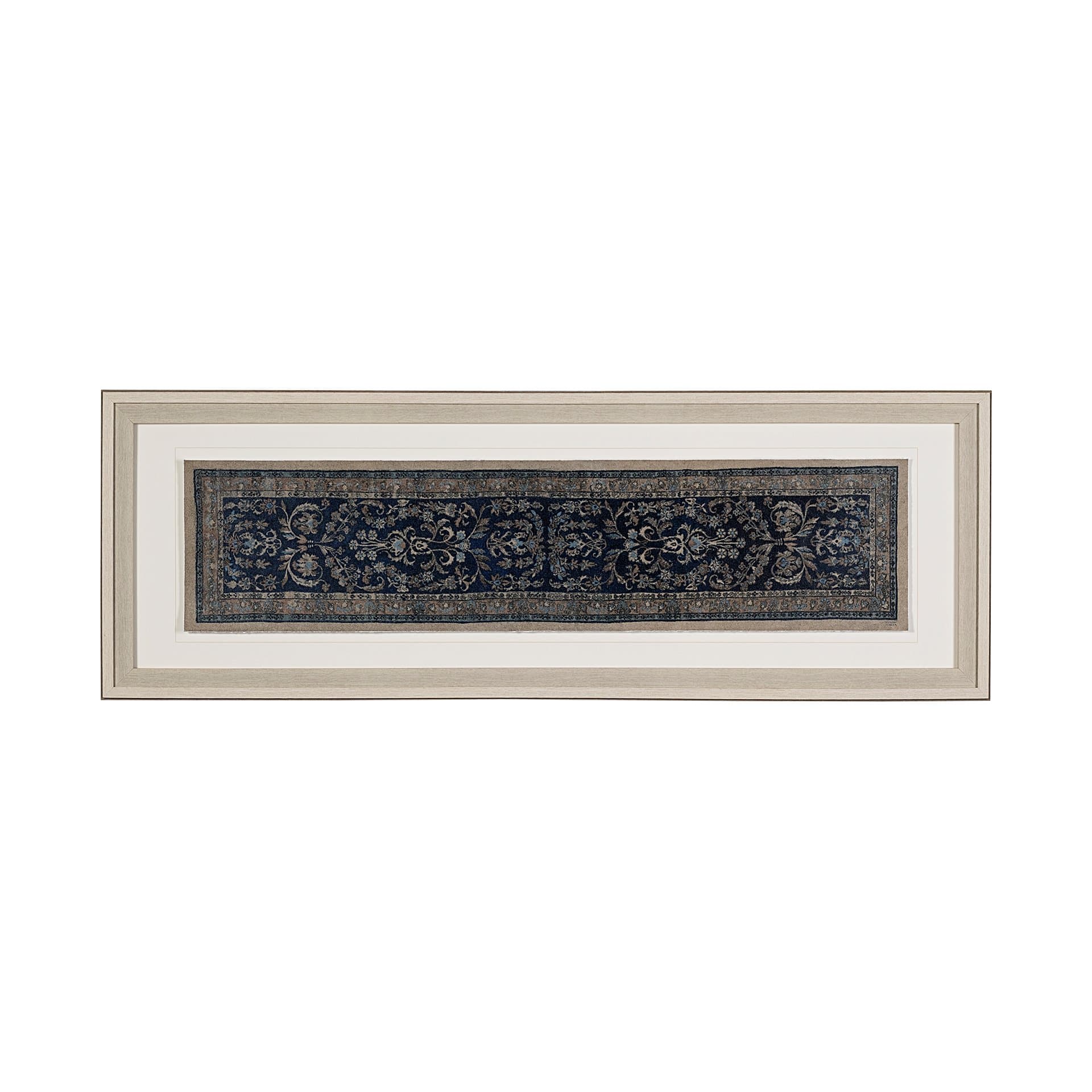 Carpet by Mercana Studio a Hand Embelished Textured Framed Art Print Matted under Glass — product photograph