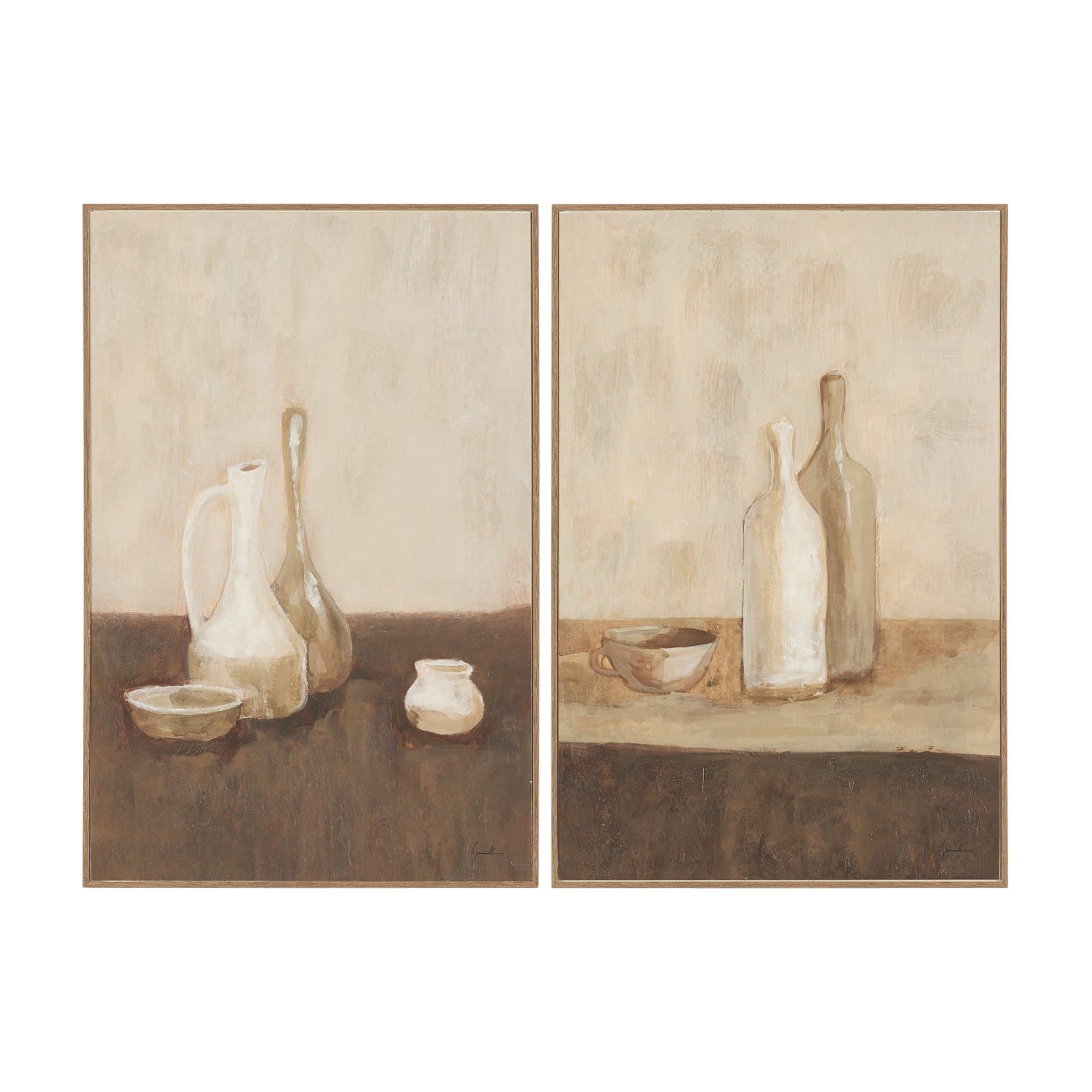 Bottled Perspective (Set of 2) by Mercana Studio Hand Embelished Framed Artwork Matted — product photograph