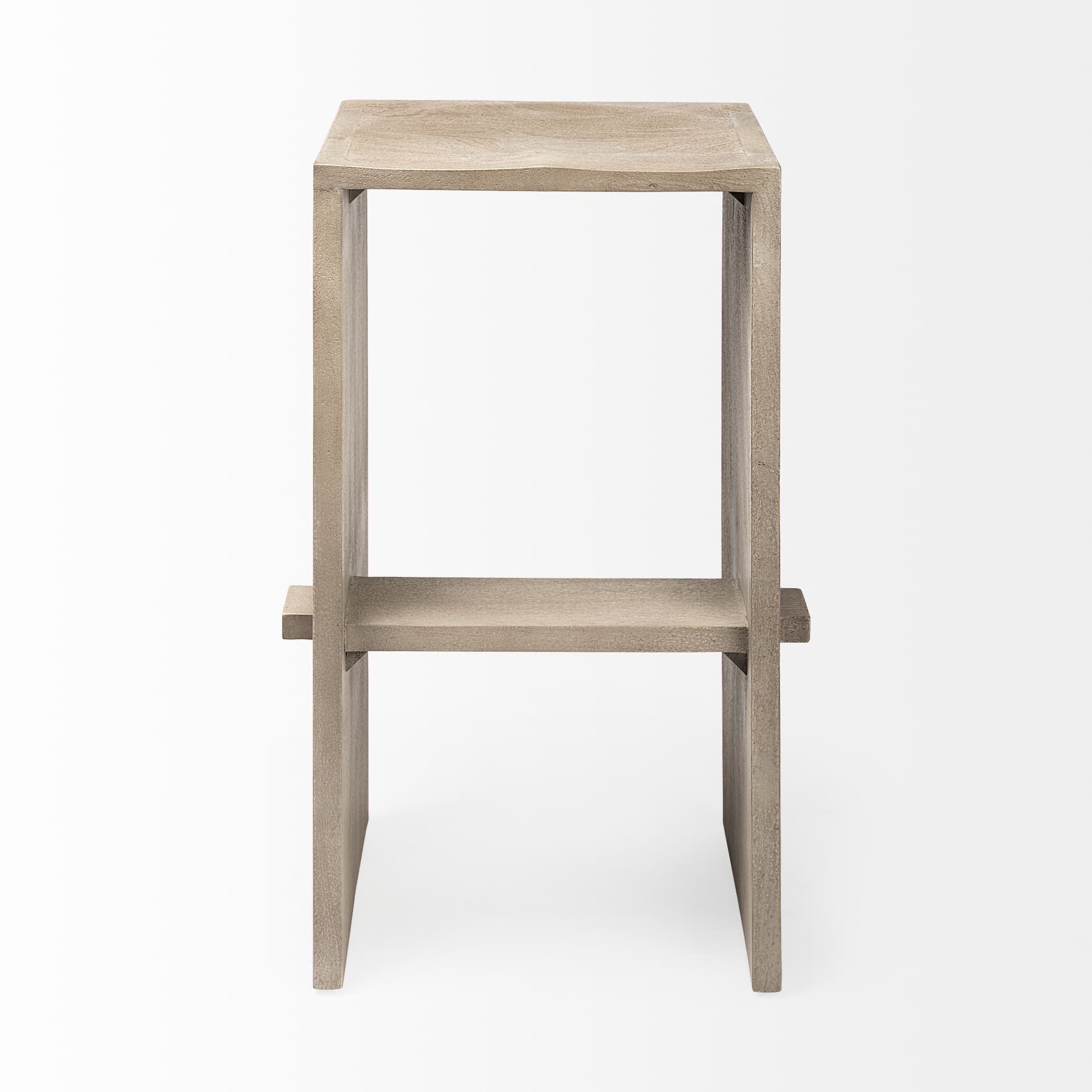 Aida Backless 30in Seat Bar Stool | Light Gray — product photograph
