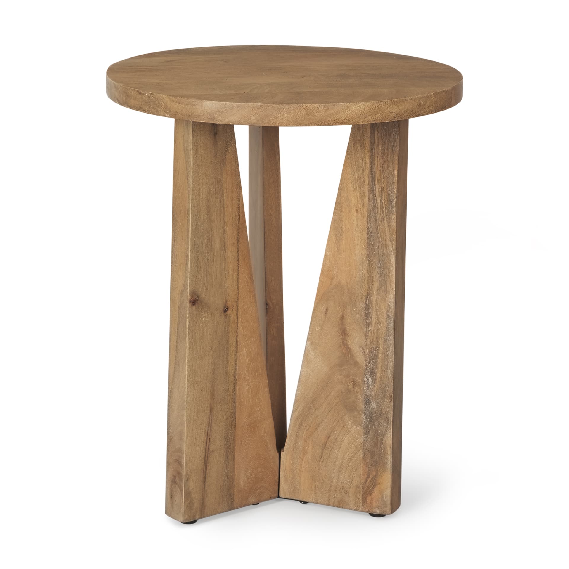 Mattius Light Wood Accent Table — product photograph