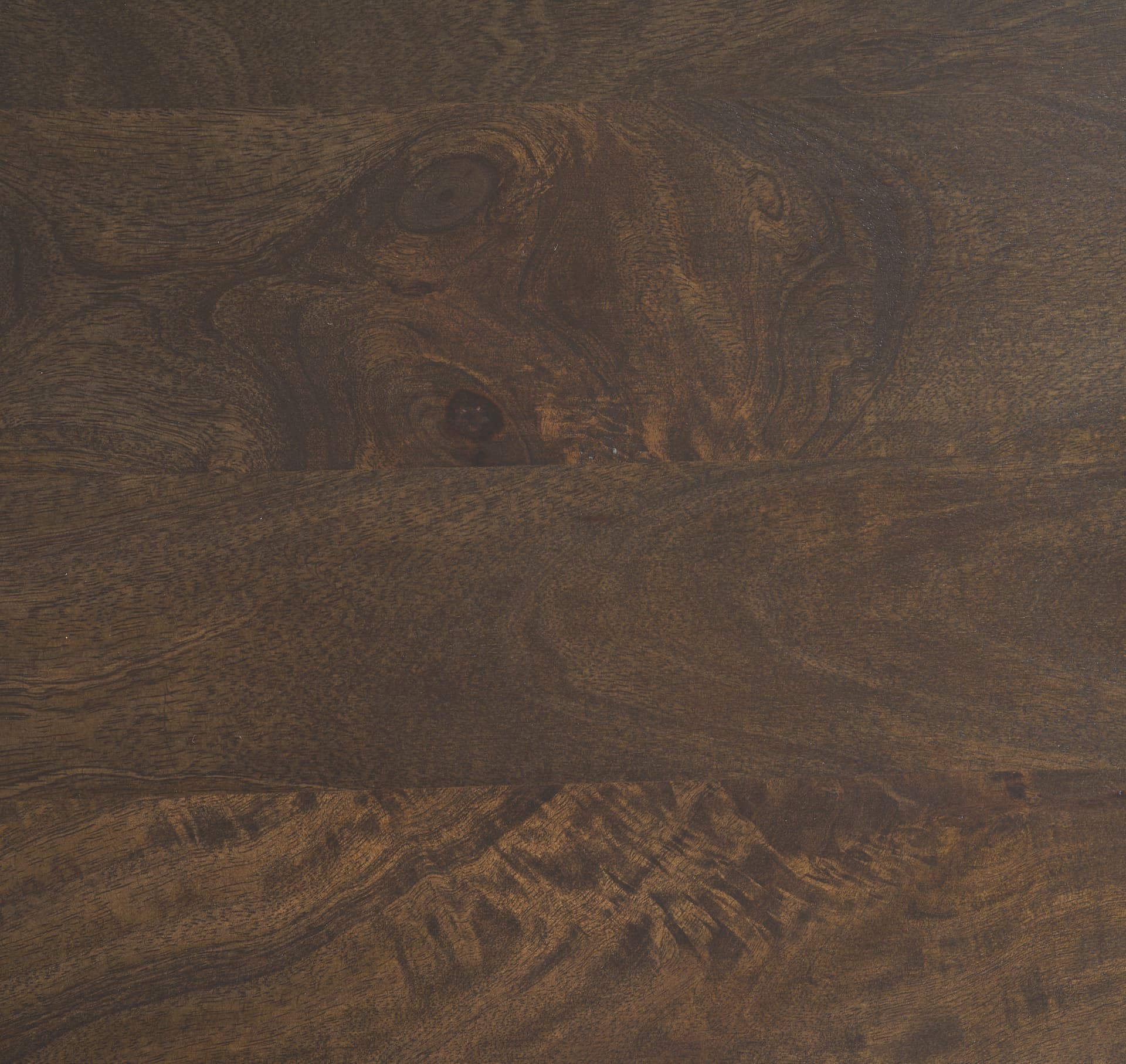 Terra 48L x 28W x 15H Dark Brown Wood Oval Fluted Coffee Table — product photograph