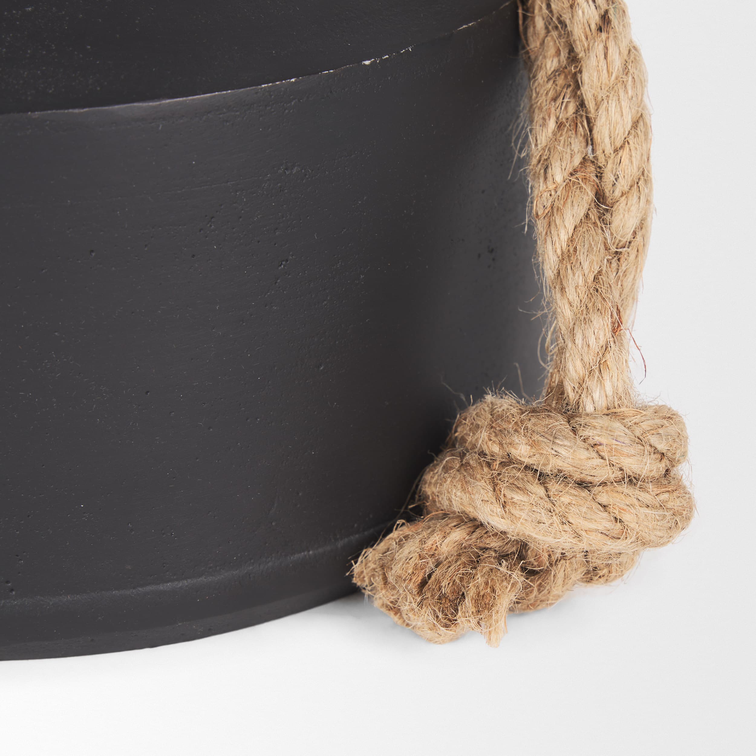 Quincy Large Matte Black Metal Decorative Bell Object — product photograph