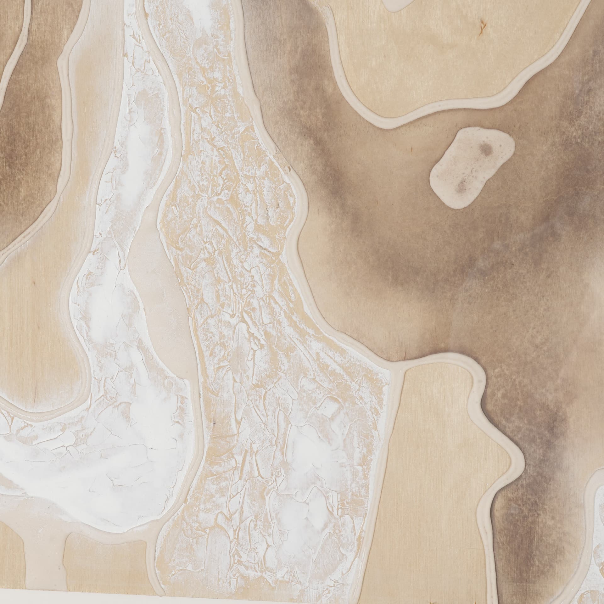 Coastal Topography by Mercana Studio Handmade Original Framed Artwork Matted under Glass — product photograph