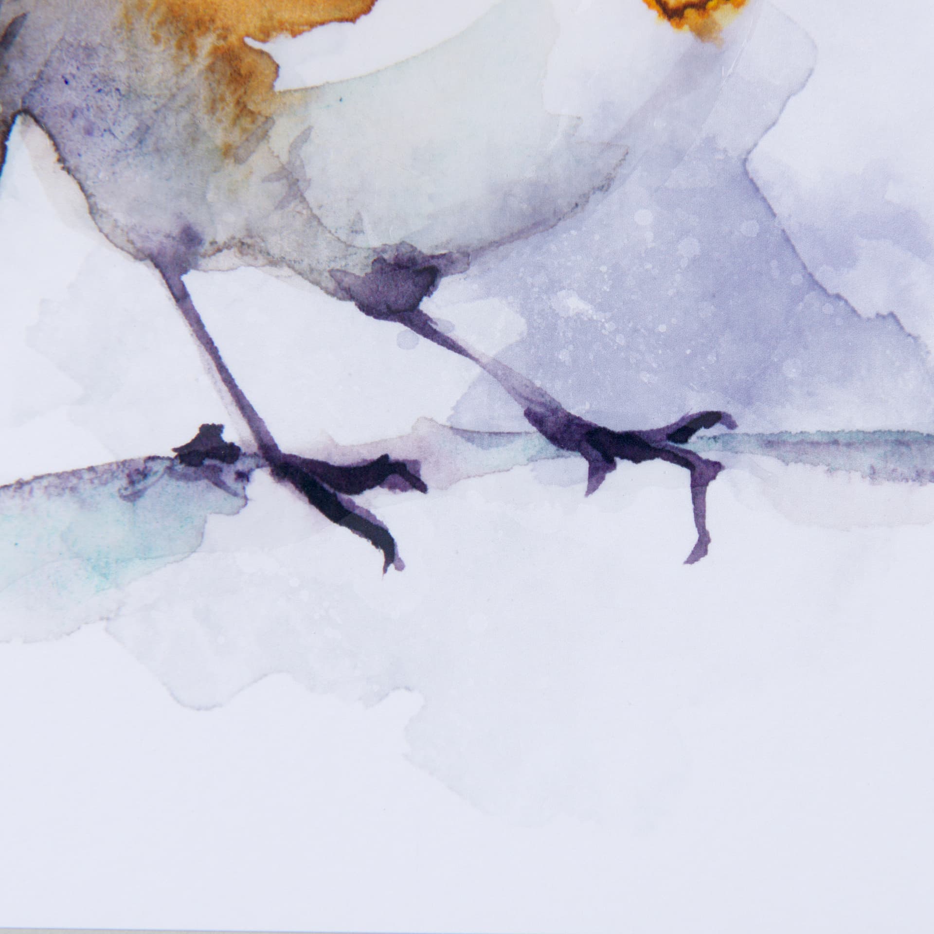 Robin IV by Mercana Studio a Hand Embellished Textured Framed Art Print Matted under Glass — product photograph