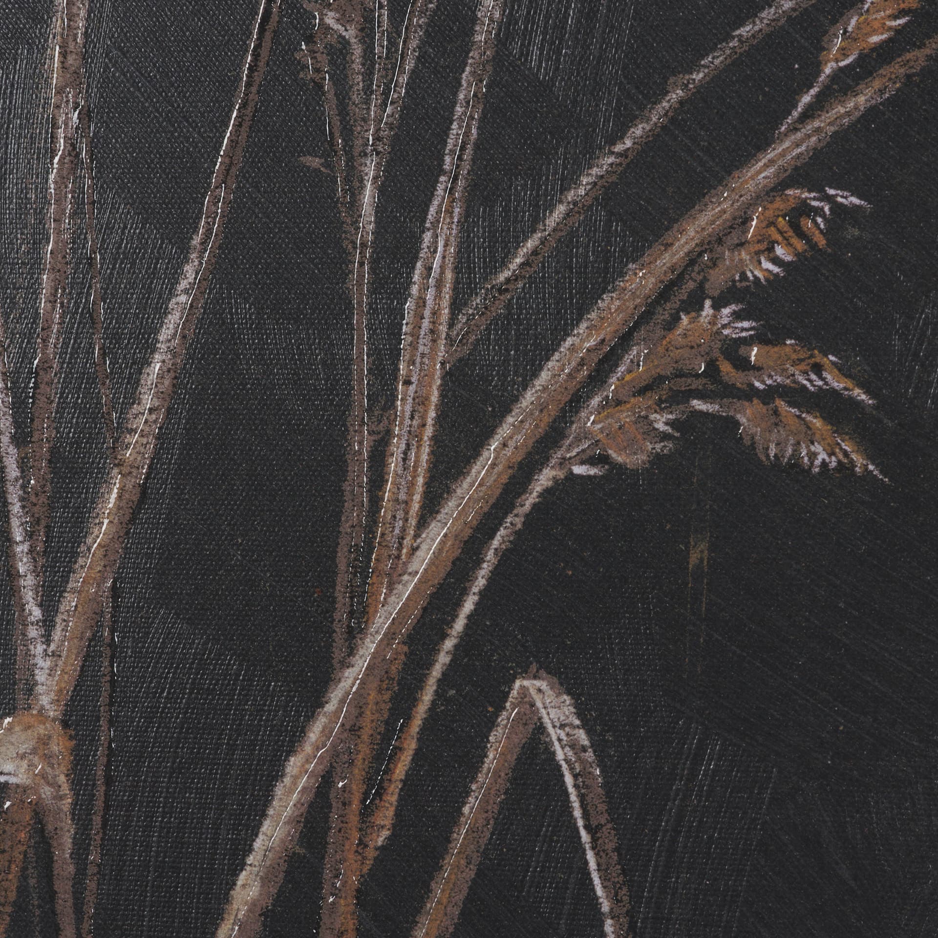 Golden Grasses II by Mercana Studio Hand Embelished Textured Framed Artwork Matted — product photograph