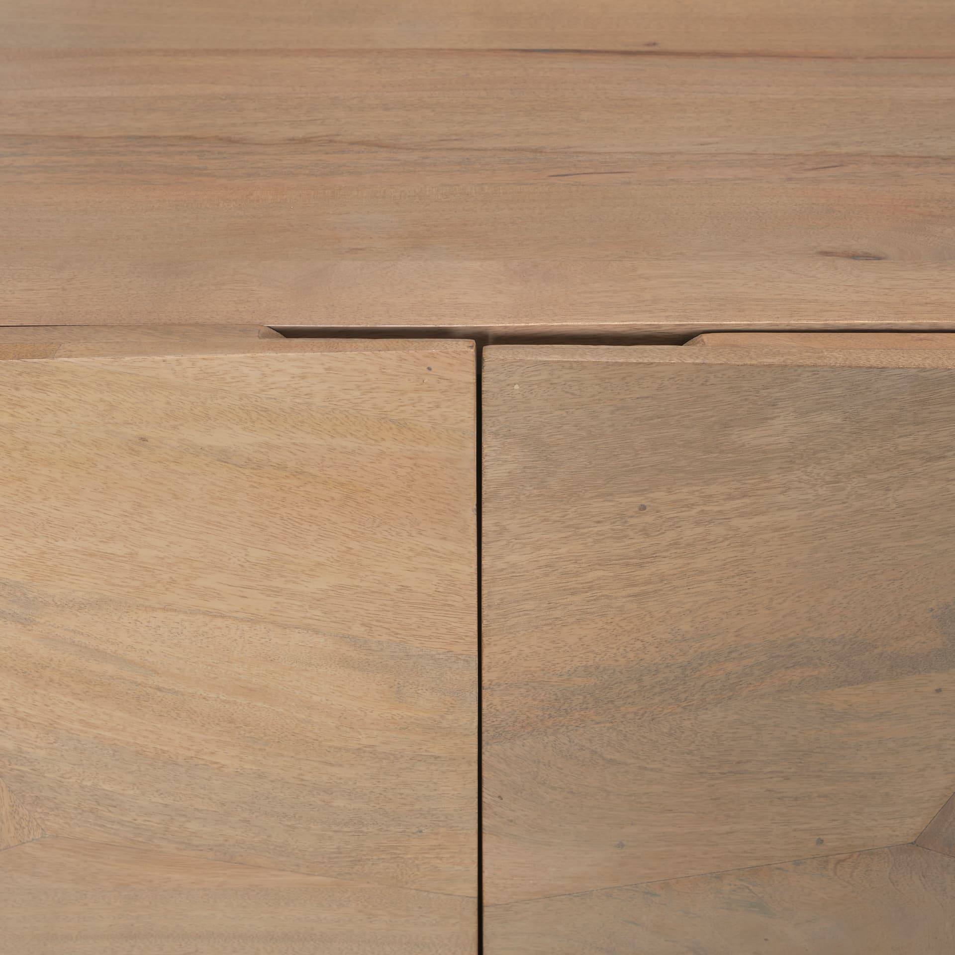 Darwin Light Brown Wooden 4 Door w/ 2 Shelves Sideboard — product photograph