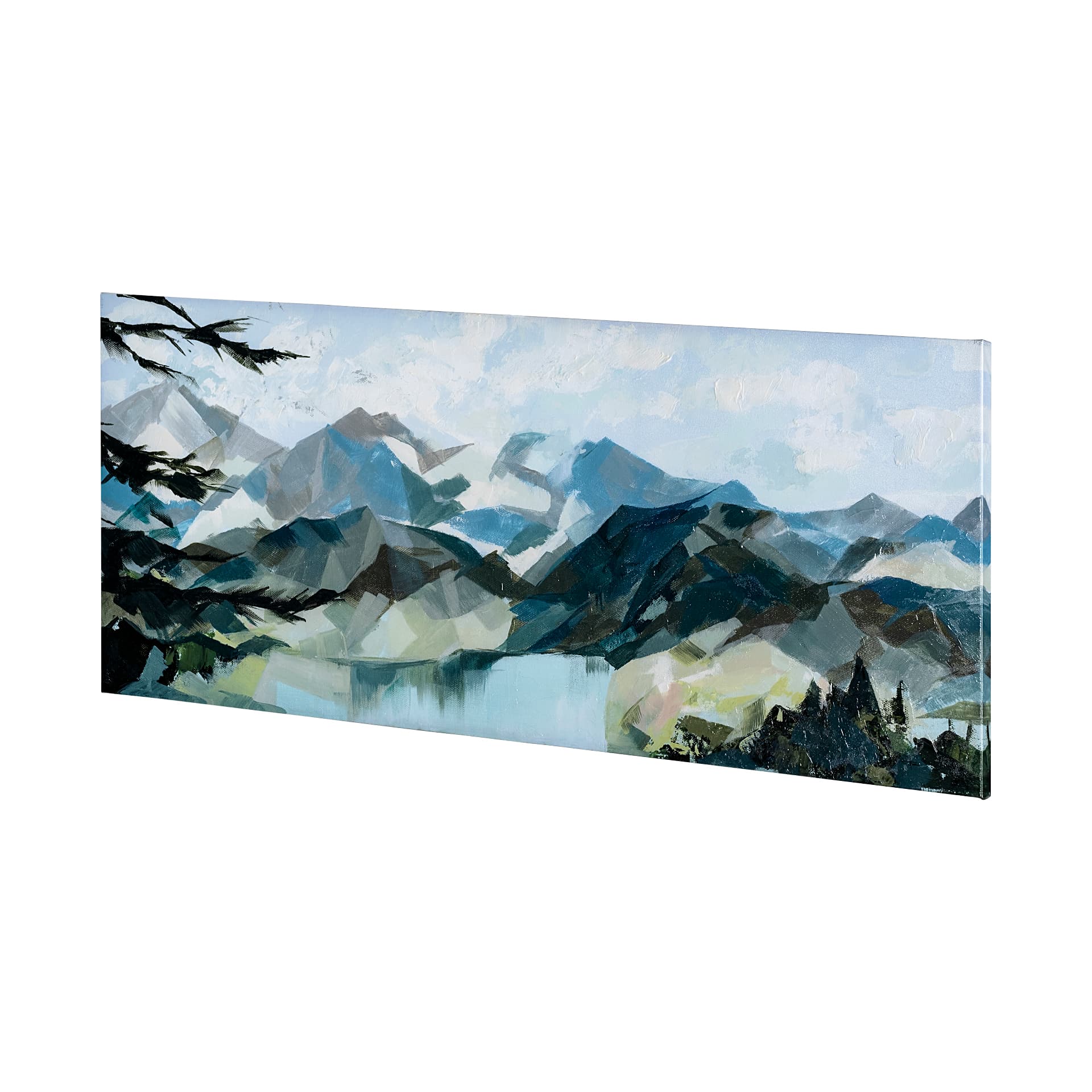 Vista I by Mercana Studio a Hand Embellished Textured Canvas — product photograph