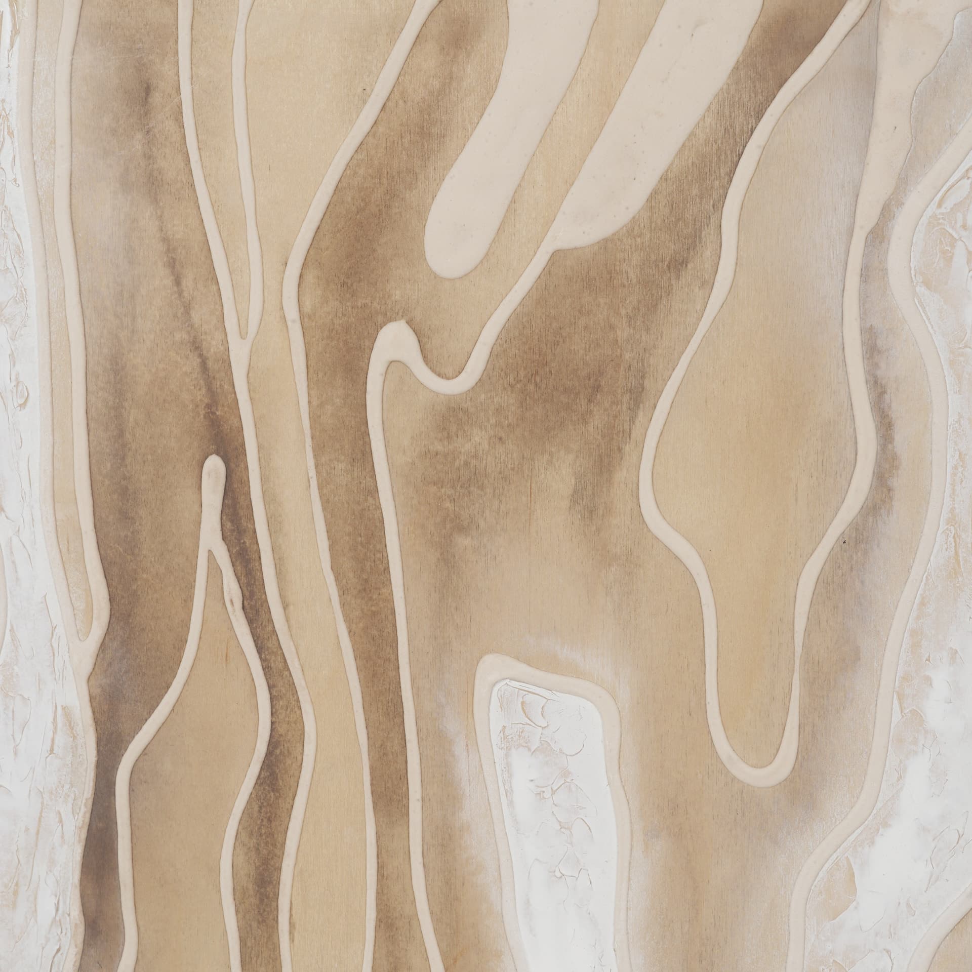 Coastal Topography by Mercana Studio Handmade Original Framed Artwork Matted under Glass — product photograph