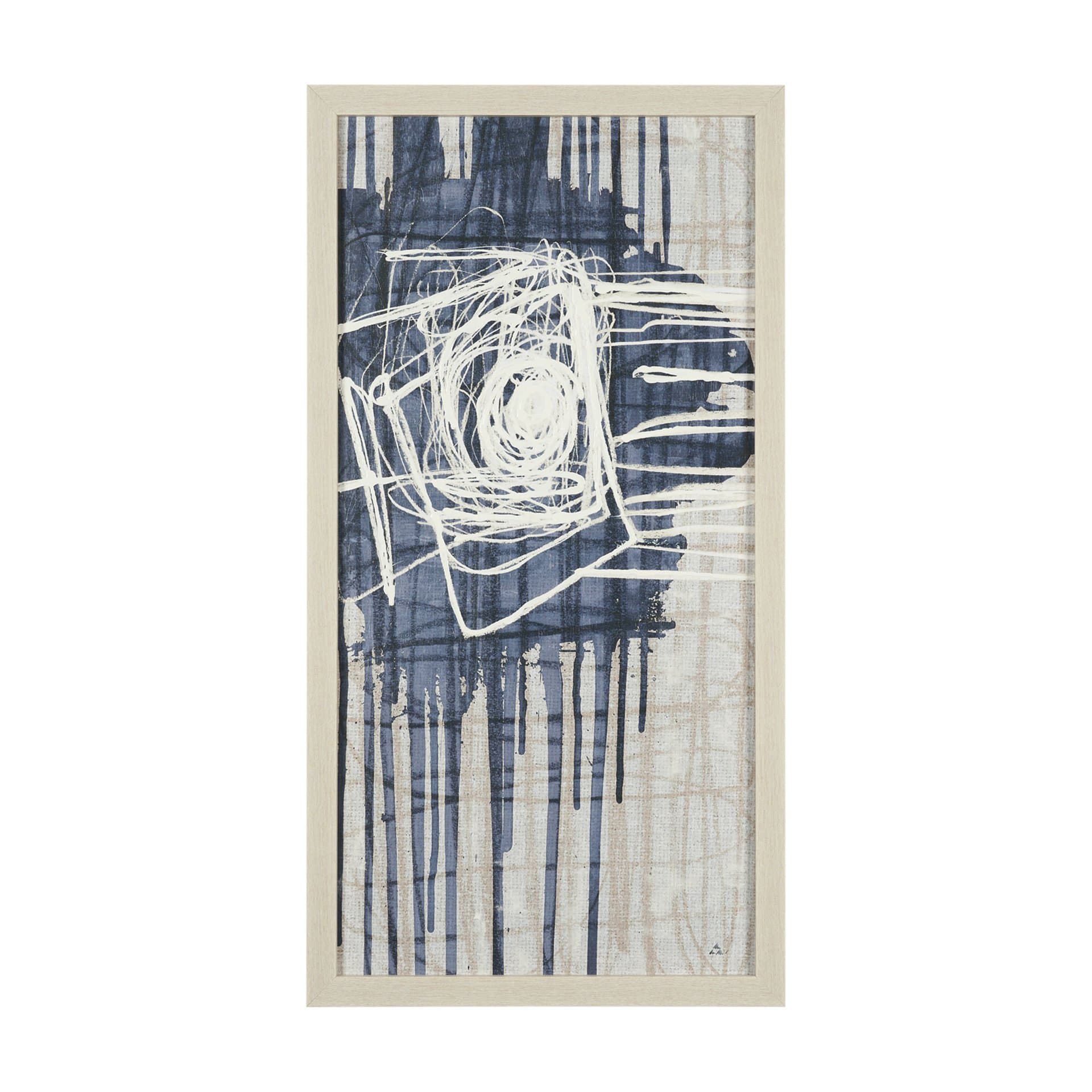 Intuition II by Mercana Studio Hand-Embellished Textured Framed Canvas Artwork — product photograph