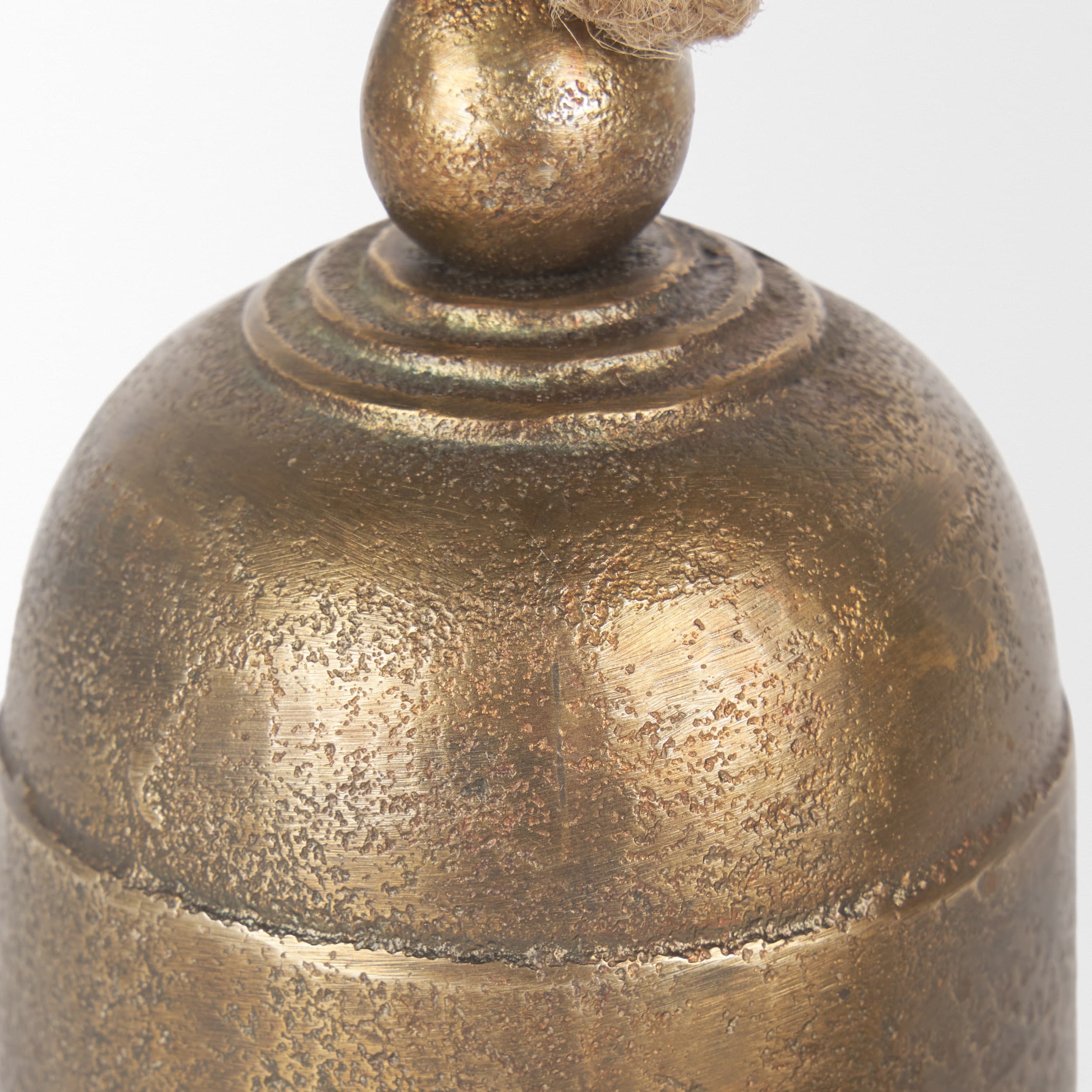 Quincy Small Gold Metal Decorative Bell Object — product photograph