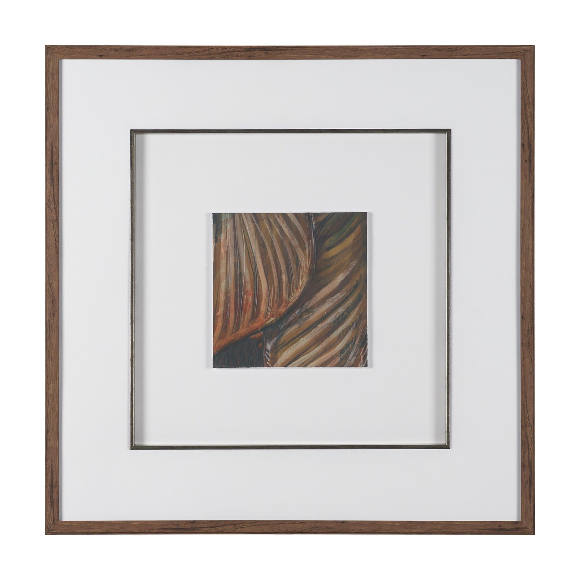 Patterned Silence IV by Mercana Studio Hand Embelished Framed Artwork Matted under Glass — product photograph