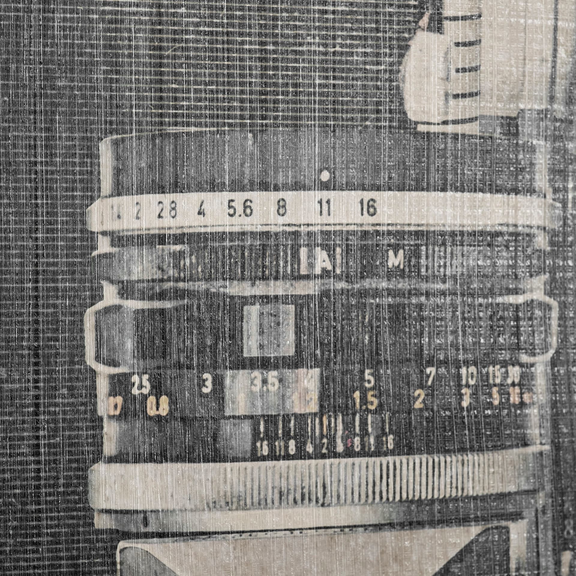 Vintage Cameras by Thomas Brown a Hand Embellished Textured Framed Art Print Matted under Glass — product photograph