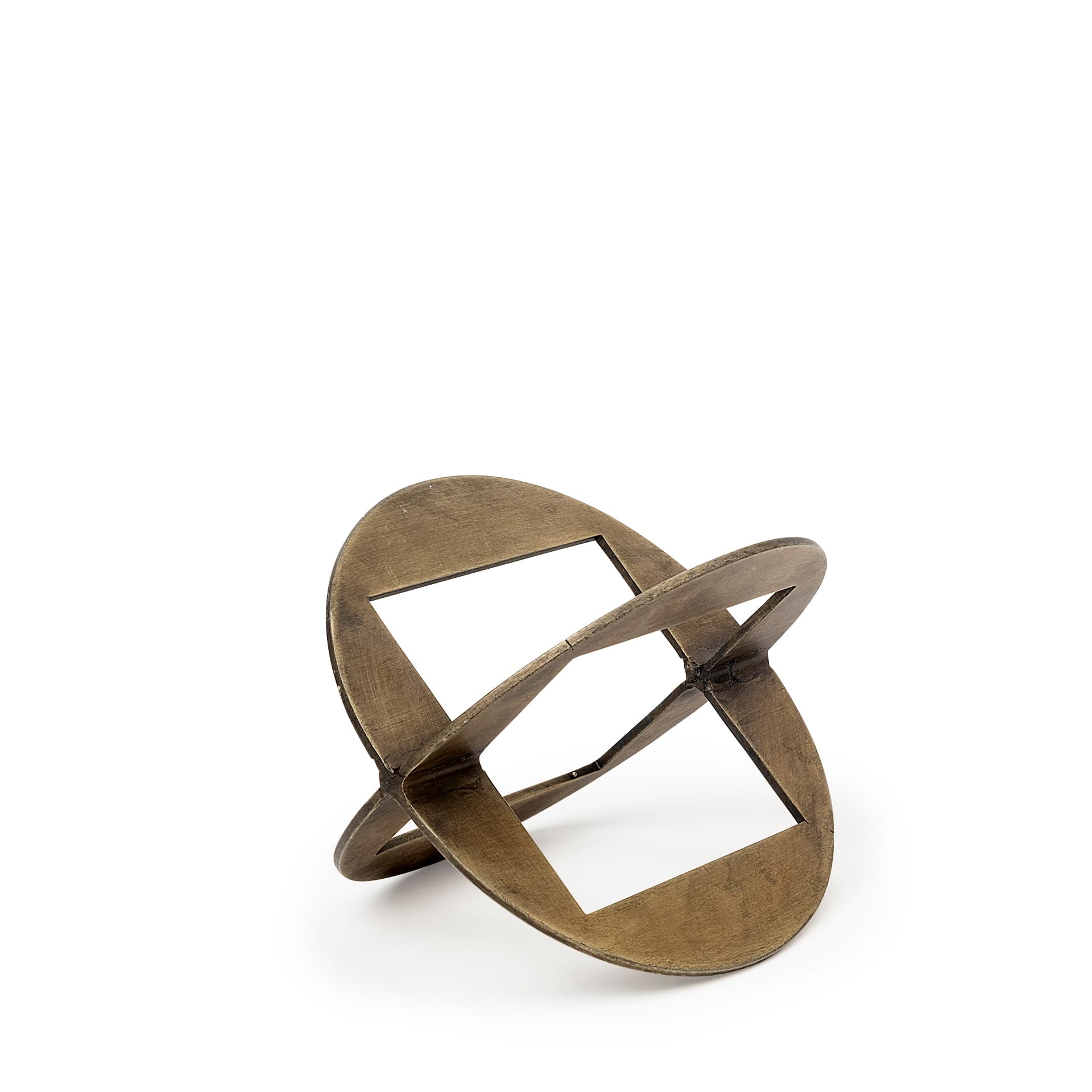 Cusco I (Small) 5L x 5W Gold Geometric Decorative Object — product photograph