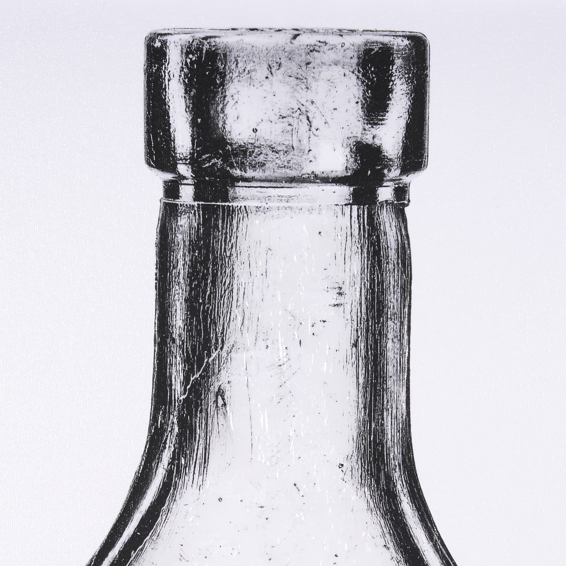 Collected Glassware - Vintage by Paige Craig a Hand Embellished Textured Framed Art Print — product photograph