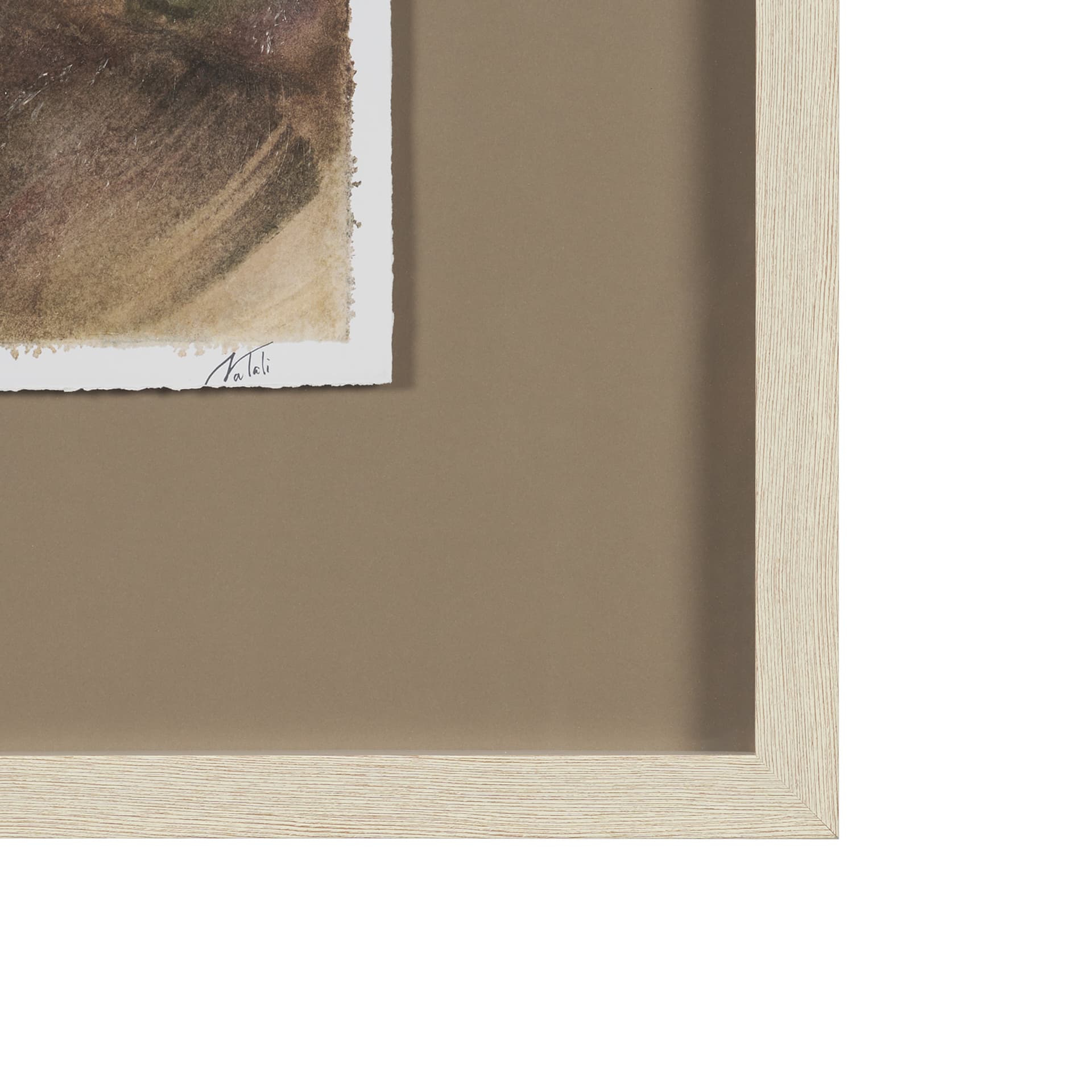 Shoreline Beauty I by Mercana Studio Hand Embelished Framed Artwork Matted under Glass — product photograph