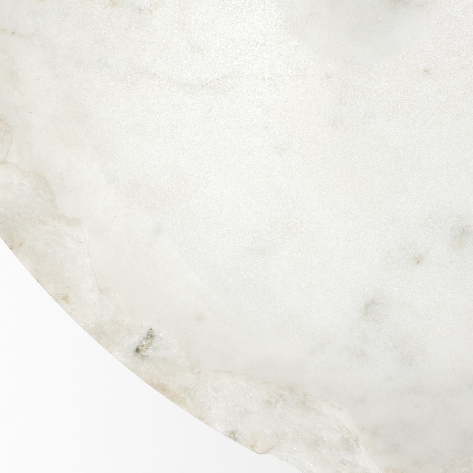 Reinhold II 21L x 21W x 21H Round Live-Edge Marble Top and Gold Metal Base Side/End Table — product photograph
