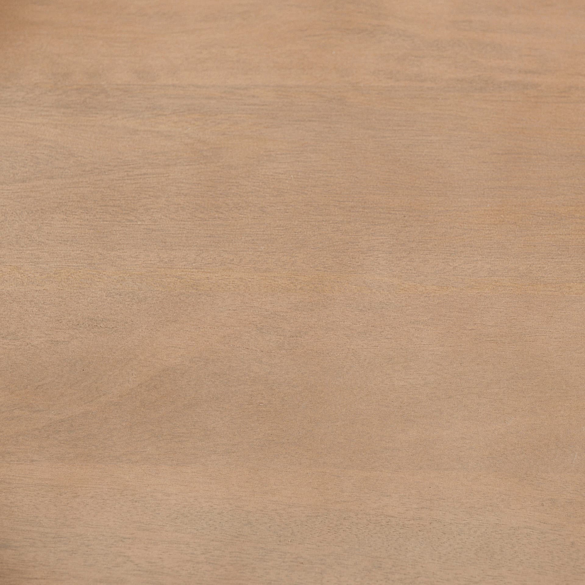 Larkin II Marble and Medium Brown Wood Round Tabletop Nesting End/Side Tables — product photograph