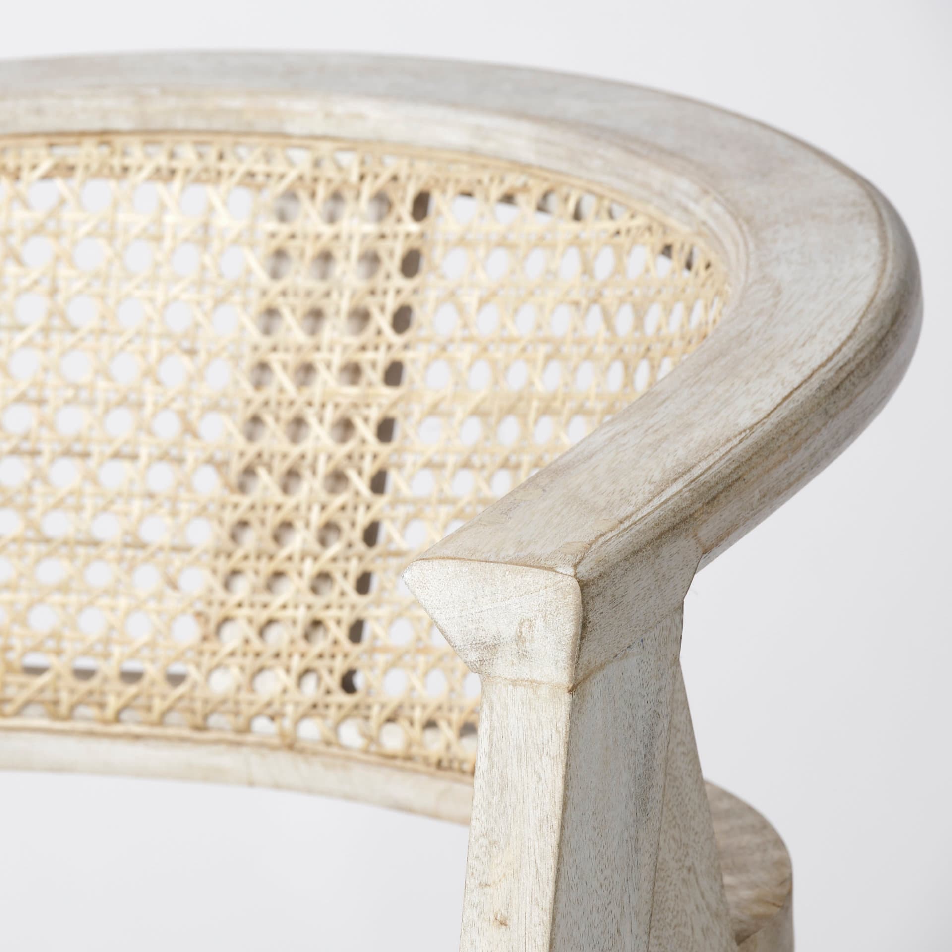 Tabitha Low Back 30.75in Seat Bar Stool | Beige Fabric w/ Blonde Wood — product photograph