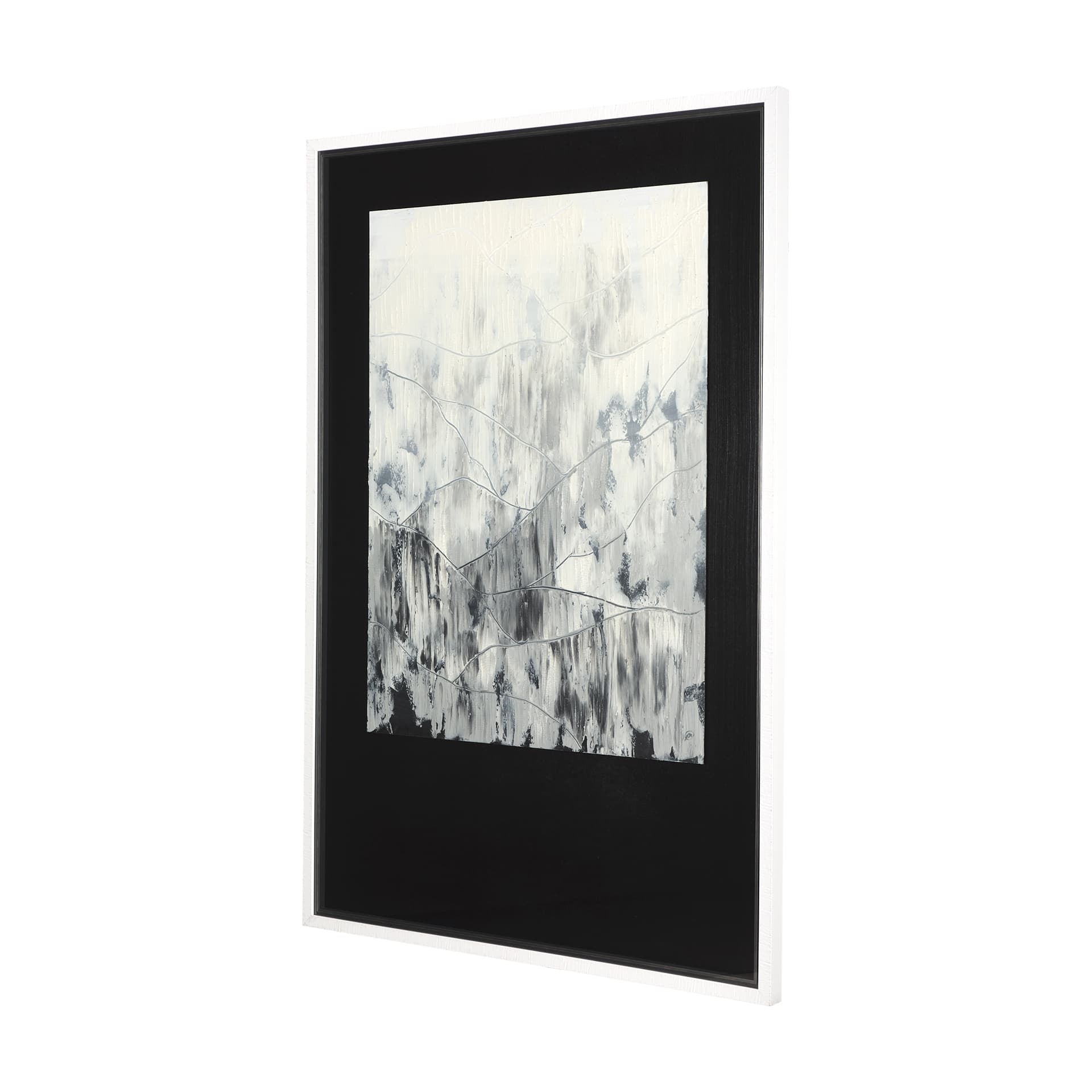 Mountain Shades II by Mercana Studio a Hand Embellished Textured Framed Art Print Matted under Glass — product photograph