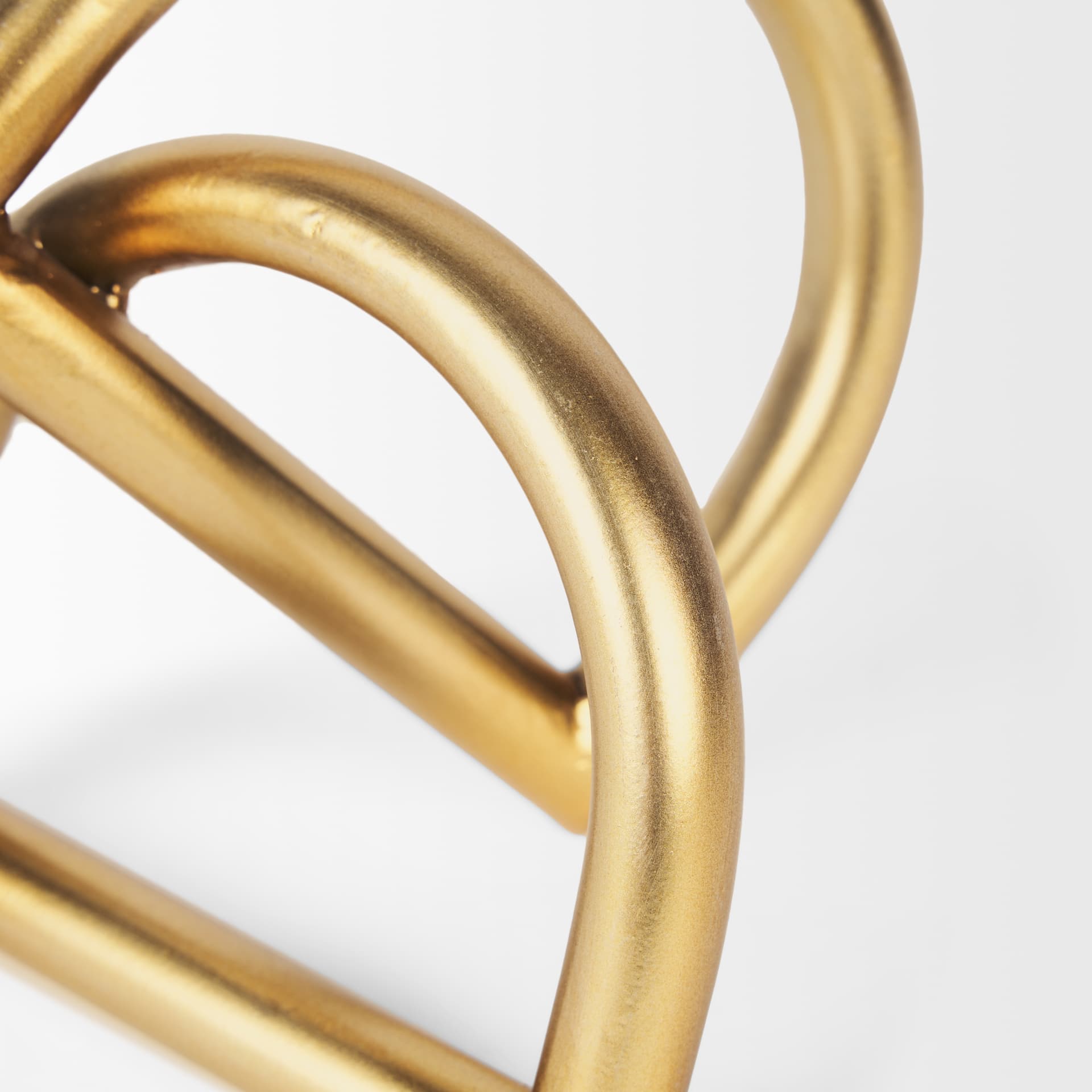 Locke Small Matte Gold Metal Decorative Object — product photograph