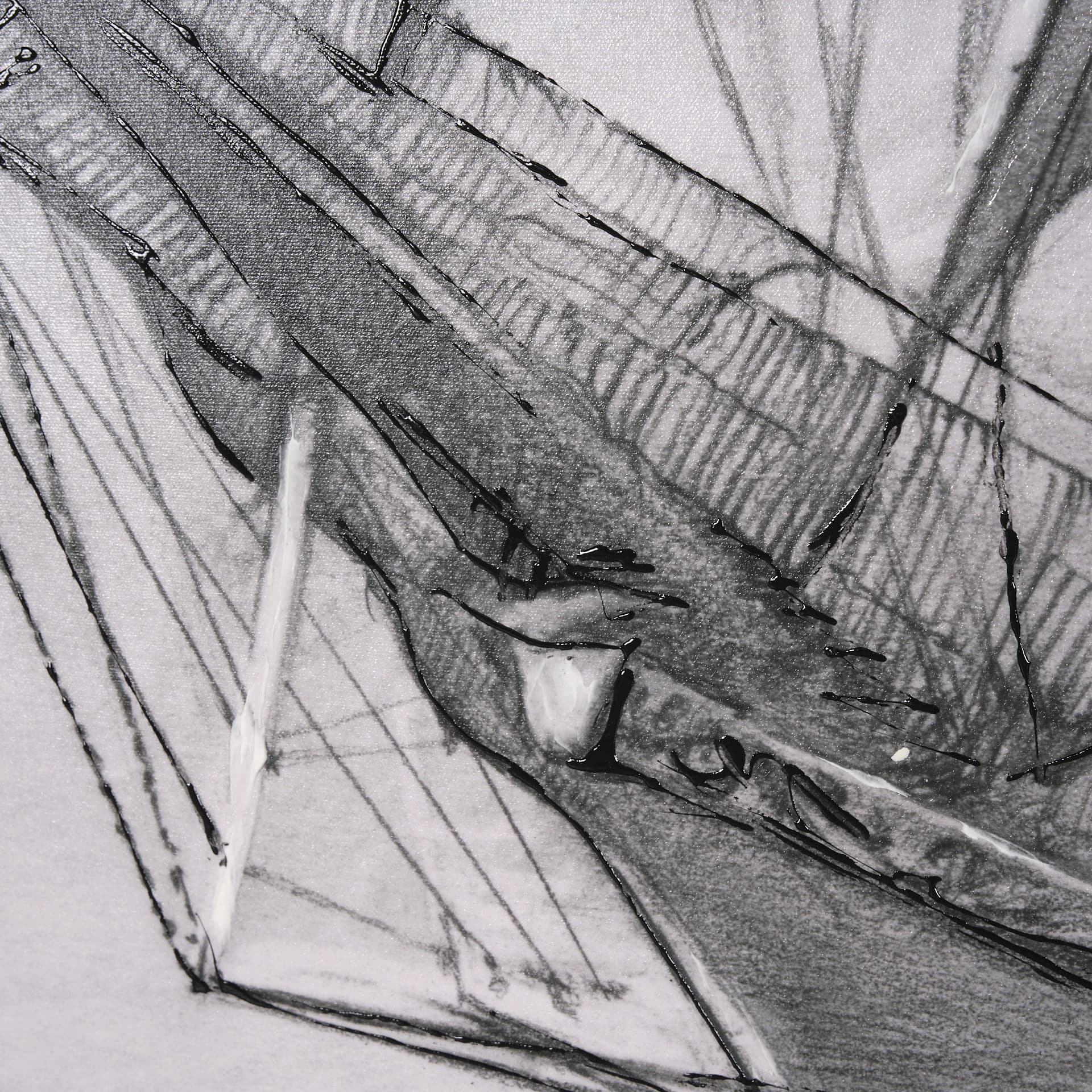 Tall Ship II by Mercana Studio a Hand Embellished Textured Framed Canvas — product photograph