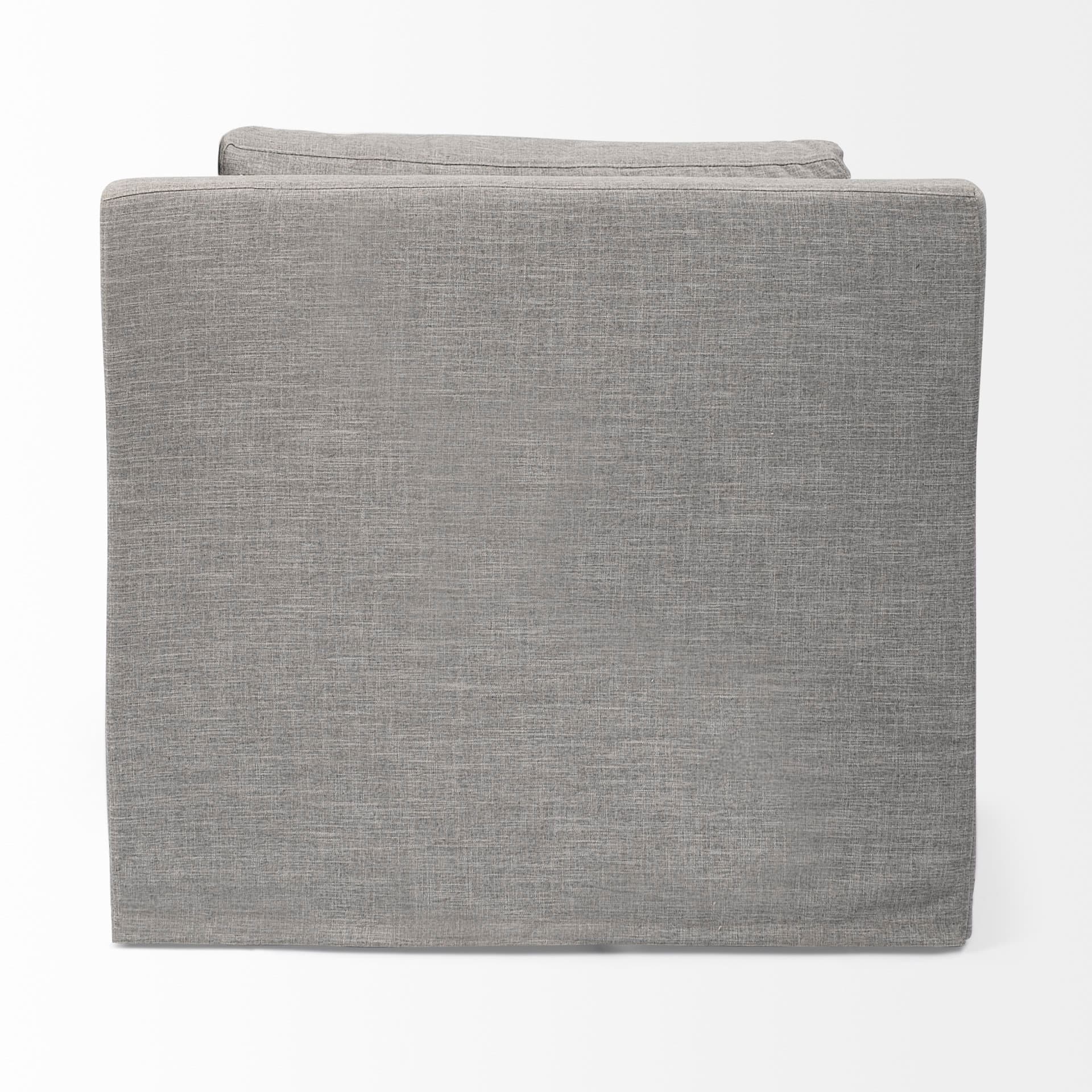 Denly III 38 X 38.25 X 34.5 Flint Gray Slipcover Upholstered Arm Chair — product photograph