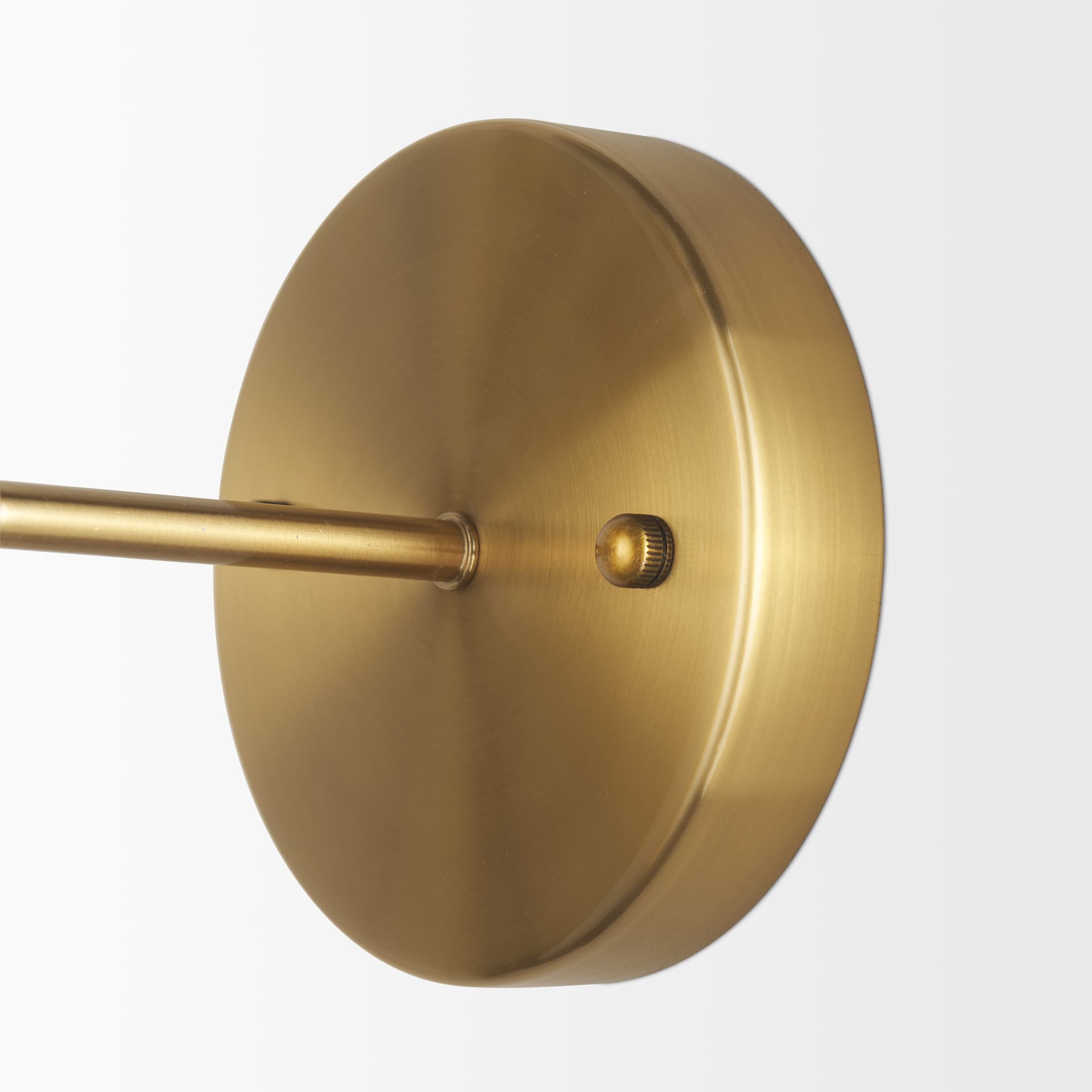 Britton Gold Metal w/ Clear Glass Globe 1-Light Wall Sconce — product photograph