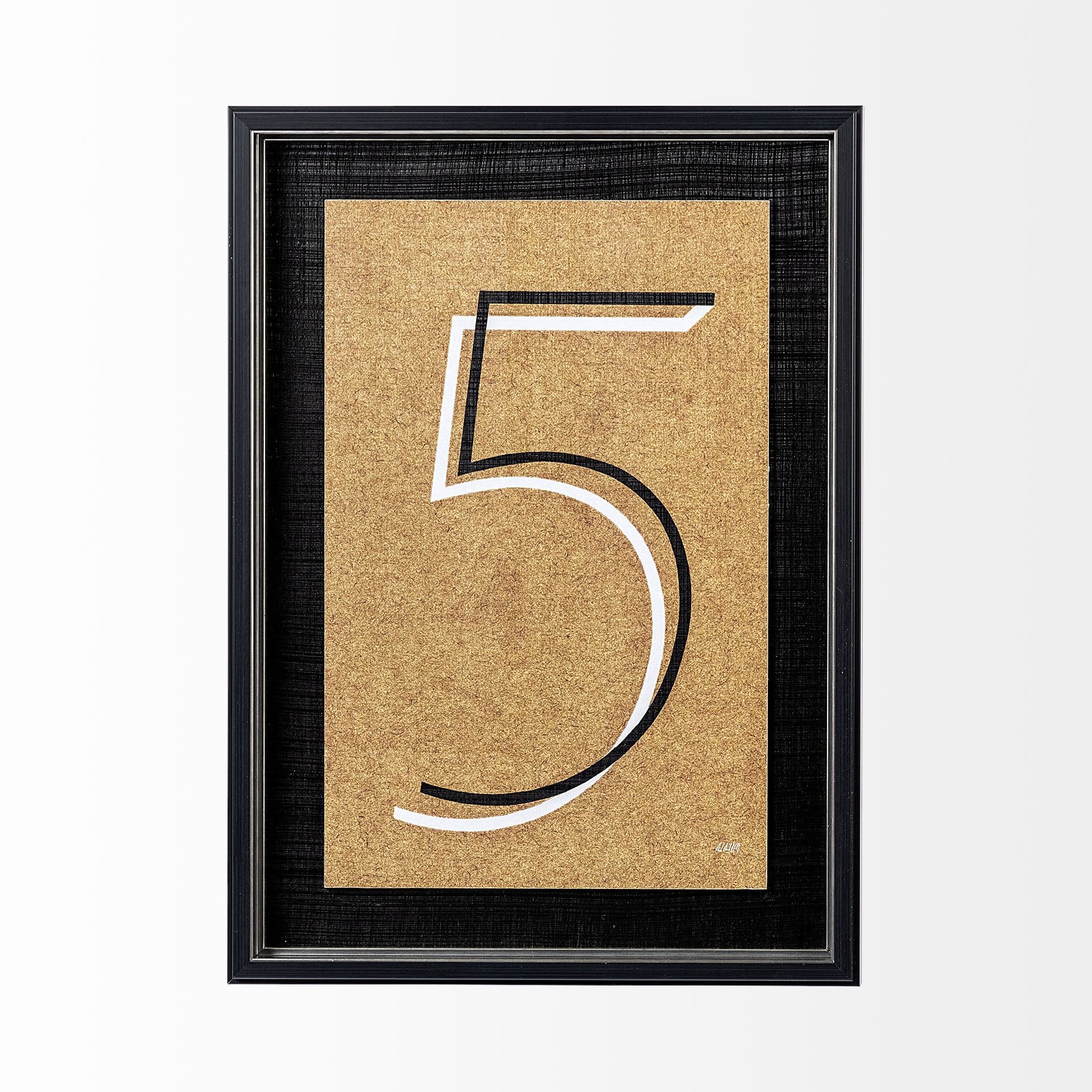 Value Collector 5 by Mercana Studio a Hand Embellished Textured Framed Art Print — product photograph
