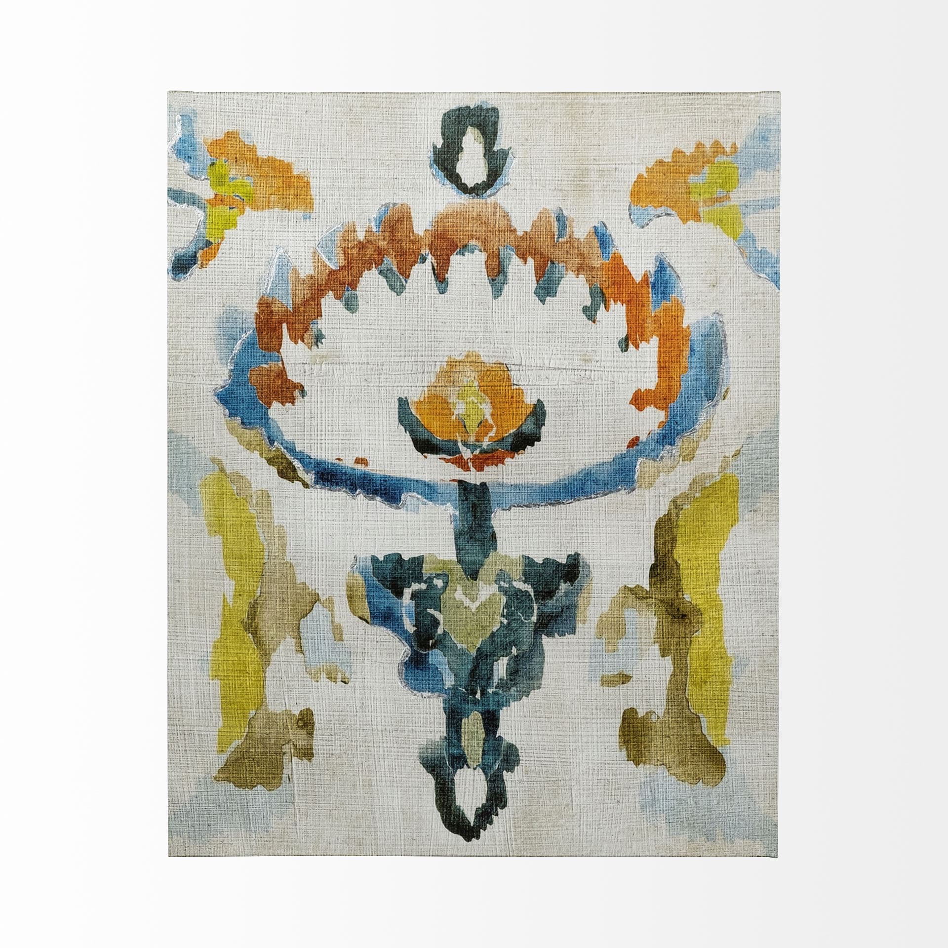 Bohemian Ikat VI by Chariklia Zarris a Hand Embellished Textured Canvas — product photograph