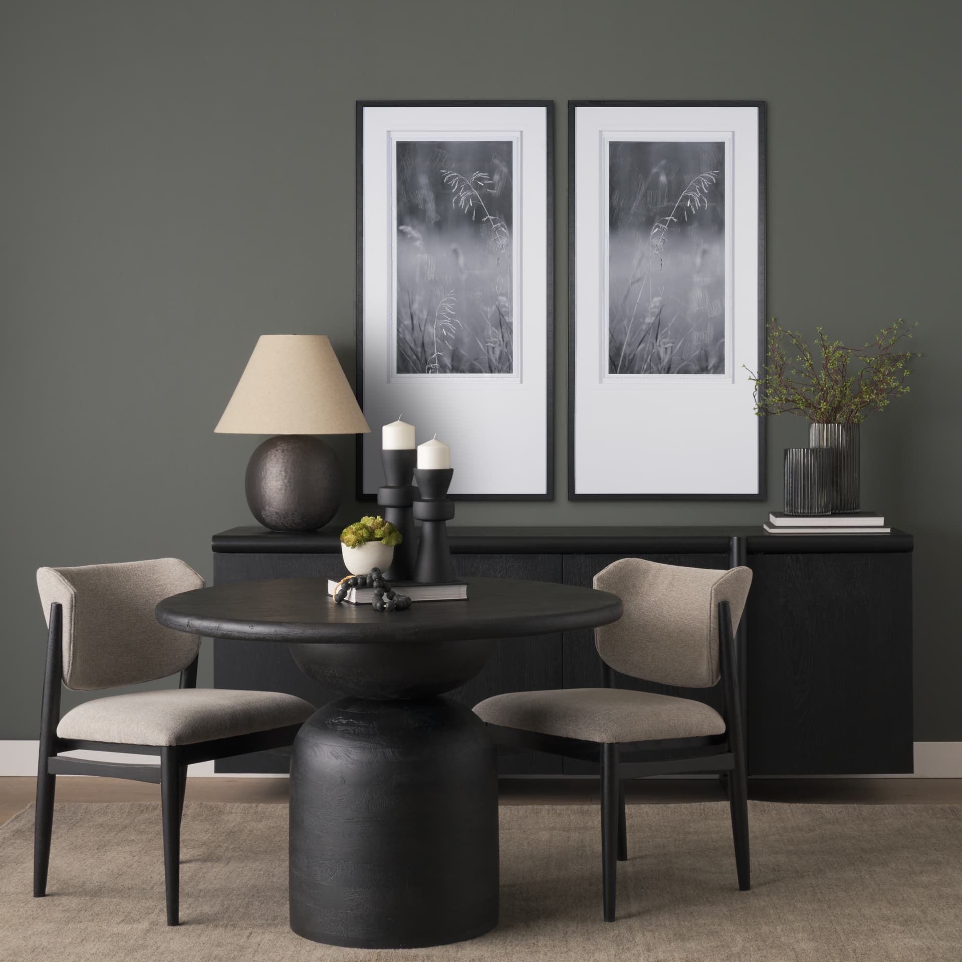 Summer Light II by Mercana Studio a Hand Embellished Textured Framed Photo Art Print Matted under Gl — in a styled room