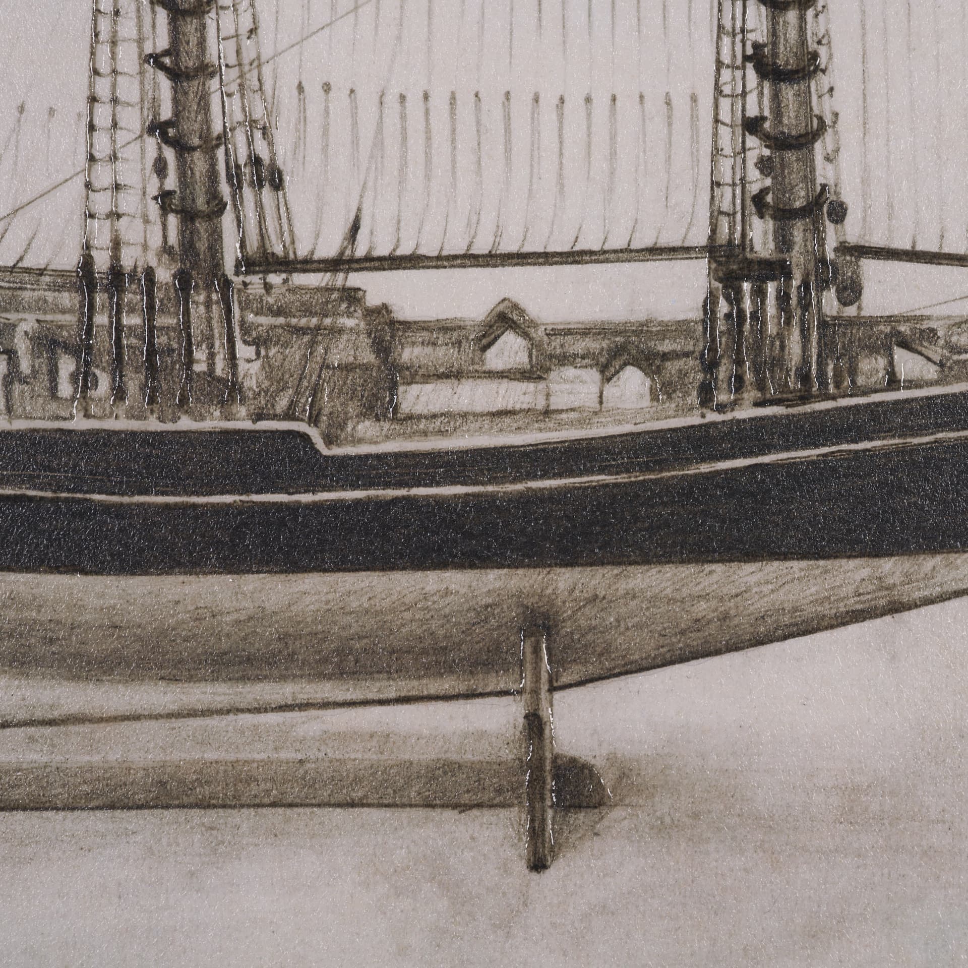 Bluenose II by Mercana Studio a Hand Embellished Framed Art Print — product photograph