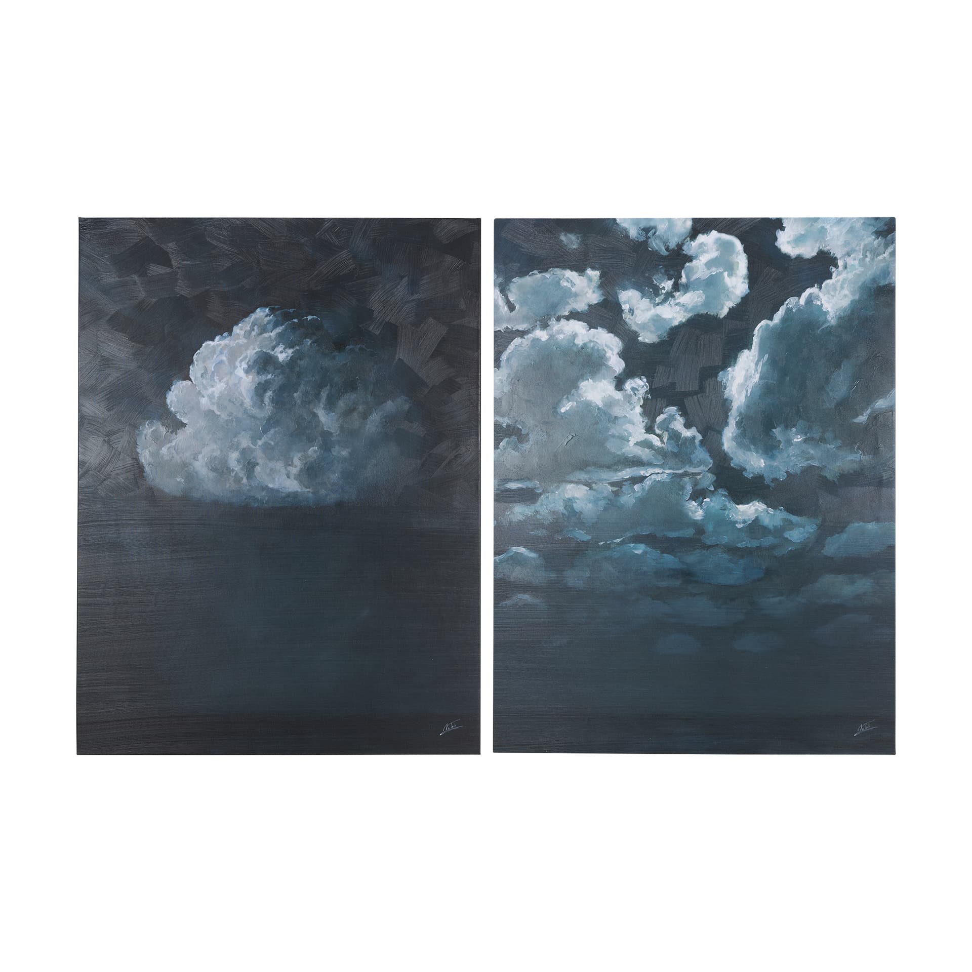Night cloud I by Mercana Studio a Hand Embellished Textured Canvas — product photograph
