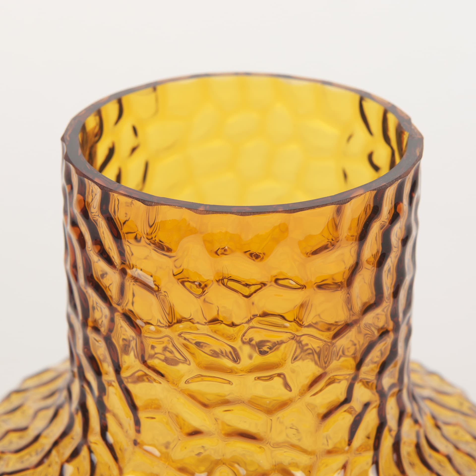 Jolene 7" Amber Waterglass Glass Vase — product photograph