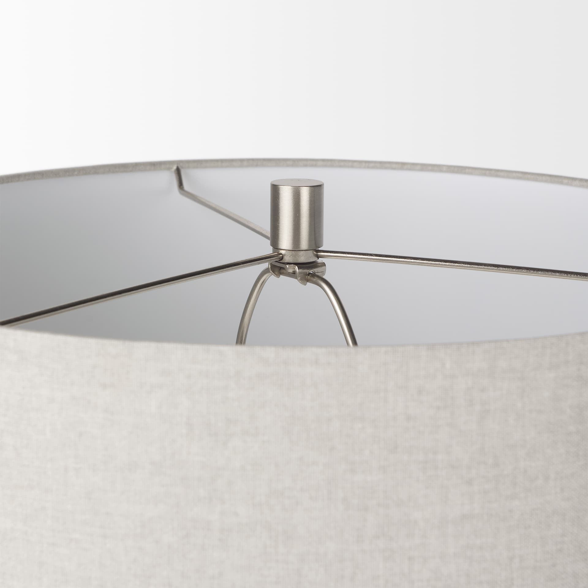 Piven White w/Antiqued Wash Textured Ceramic Table Lamp — product photograph